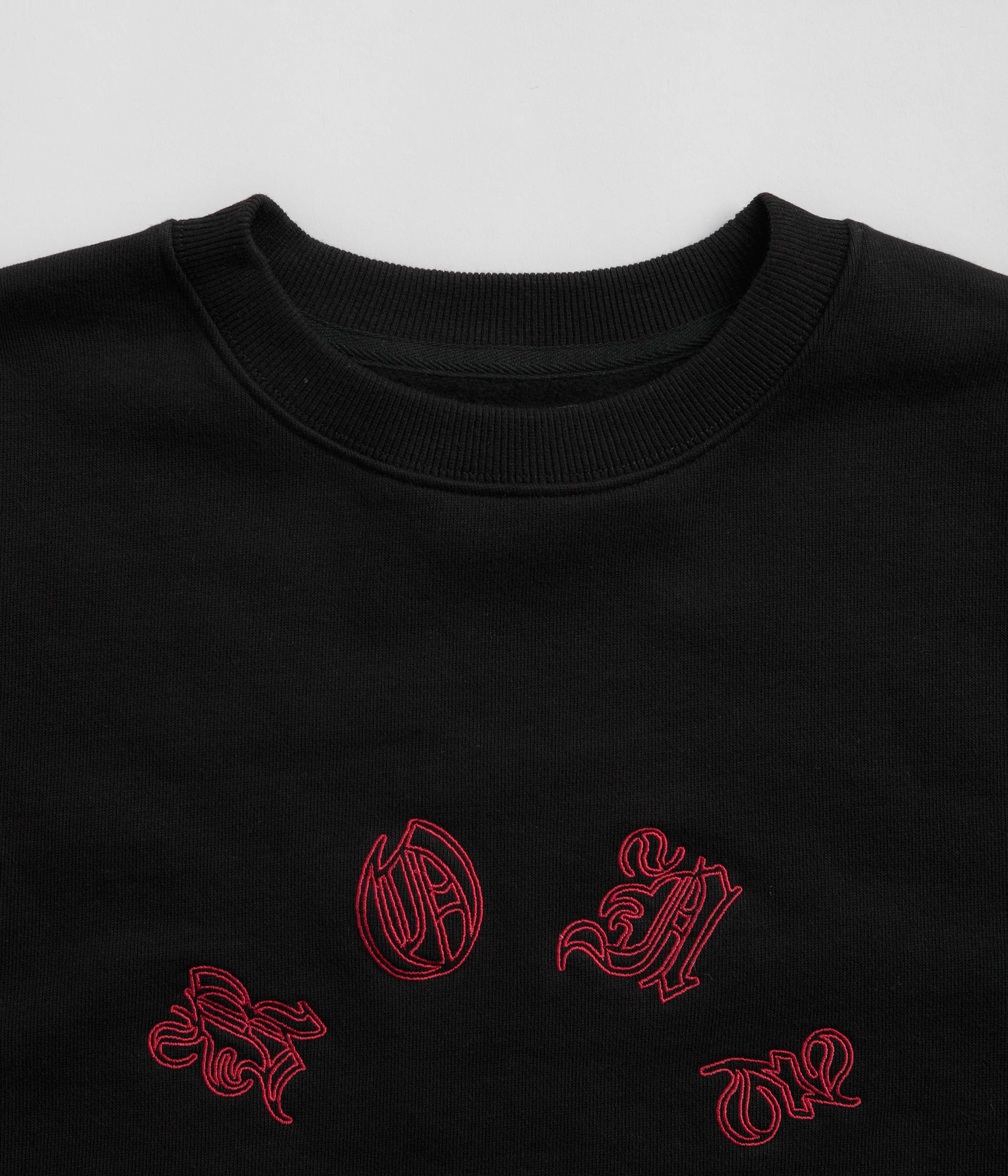 Bronze 56K Old E Circle Crewneck Sweatshirt - Black - Image 4