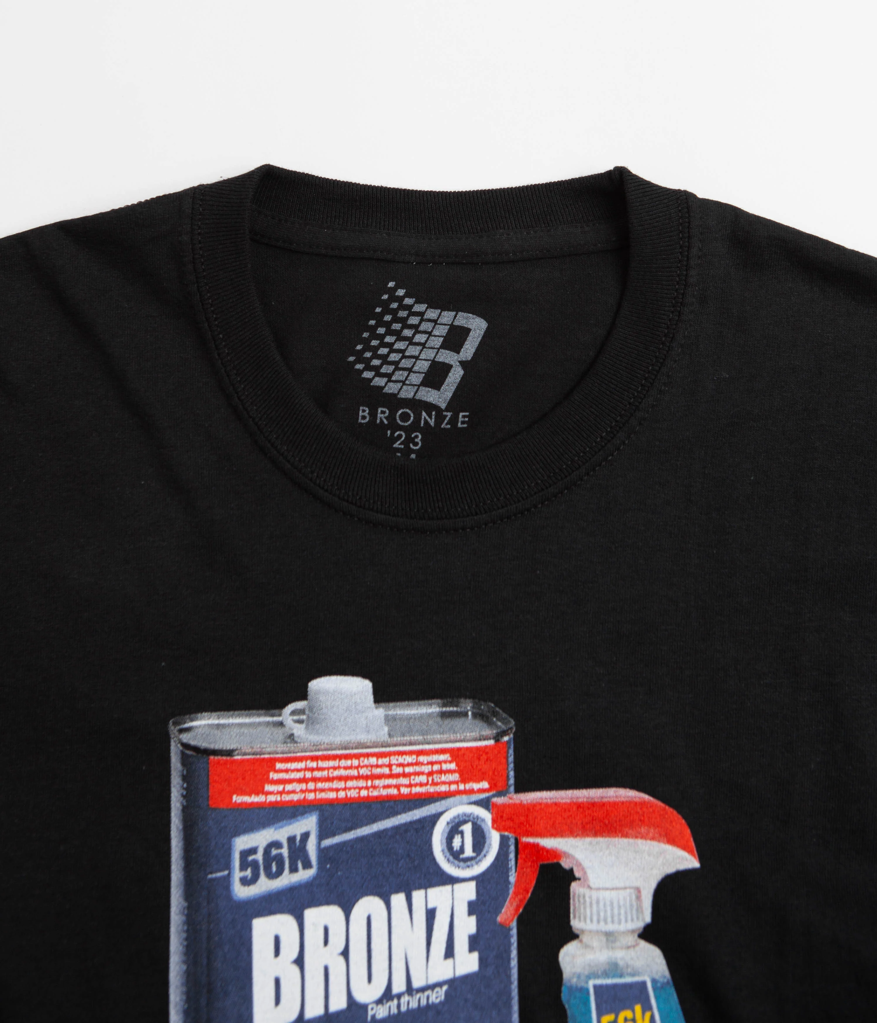 Bronze 56K Paint Thinner T-Shirt - Black - Image 2