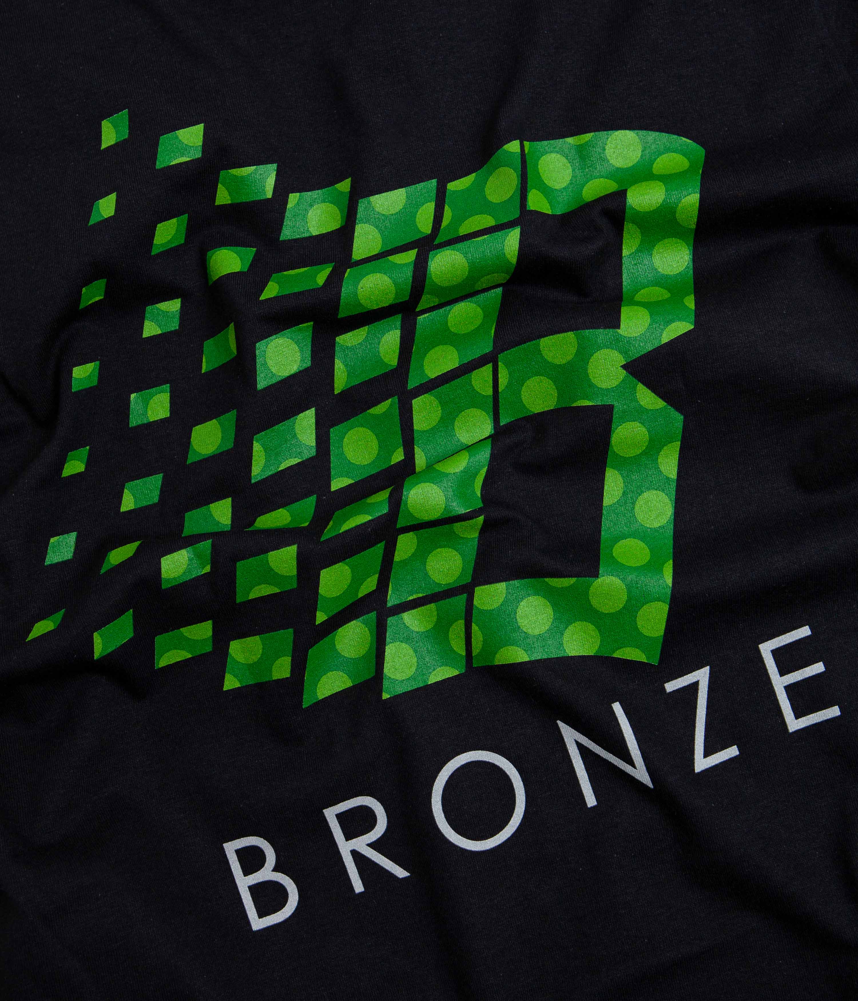 Bronze 56K Polka Dot Logo T-Shirt - Black - Image 4
