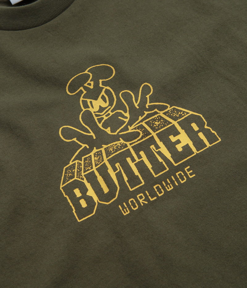 Butter Goods Alien T-Shirt - Army - Image 2