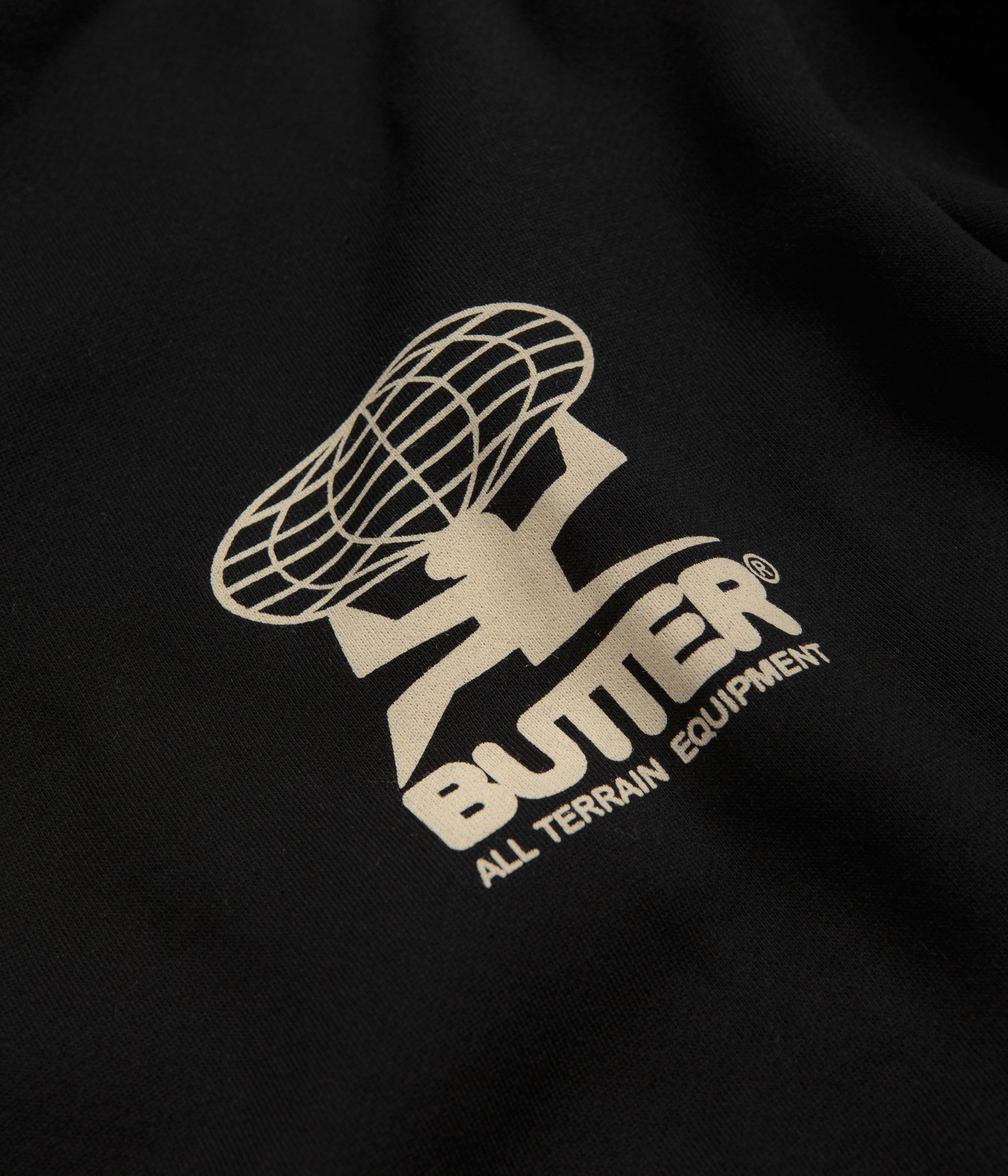 Butter Goods All Terrain Hoodie - Black / Peach - Image 4