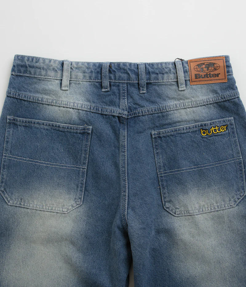 Butter Goods Alpine Jeans - Distressed Faded Blue - Image 6