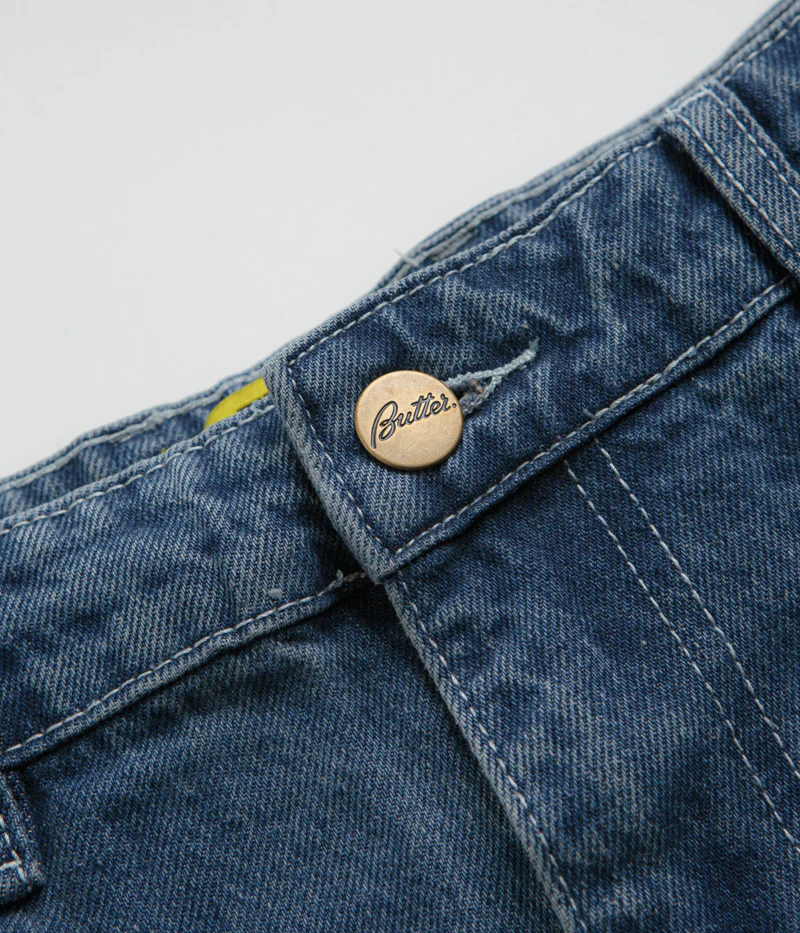 Butter Goods Alpine Jeans - Distressed Faded Blue - Image 7