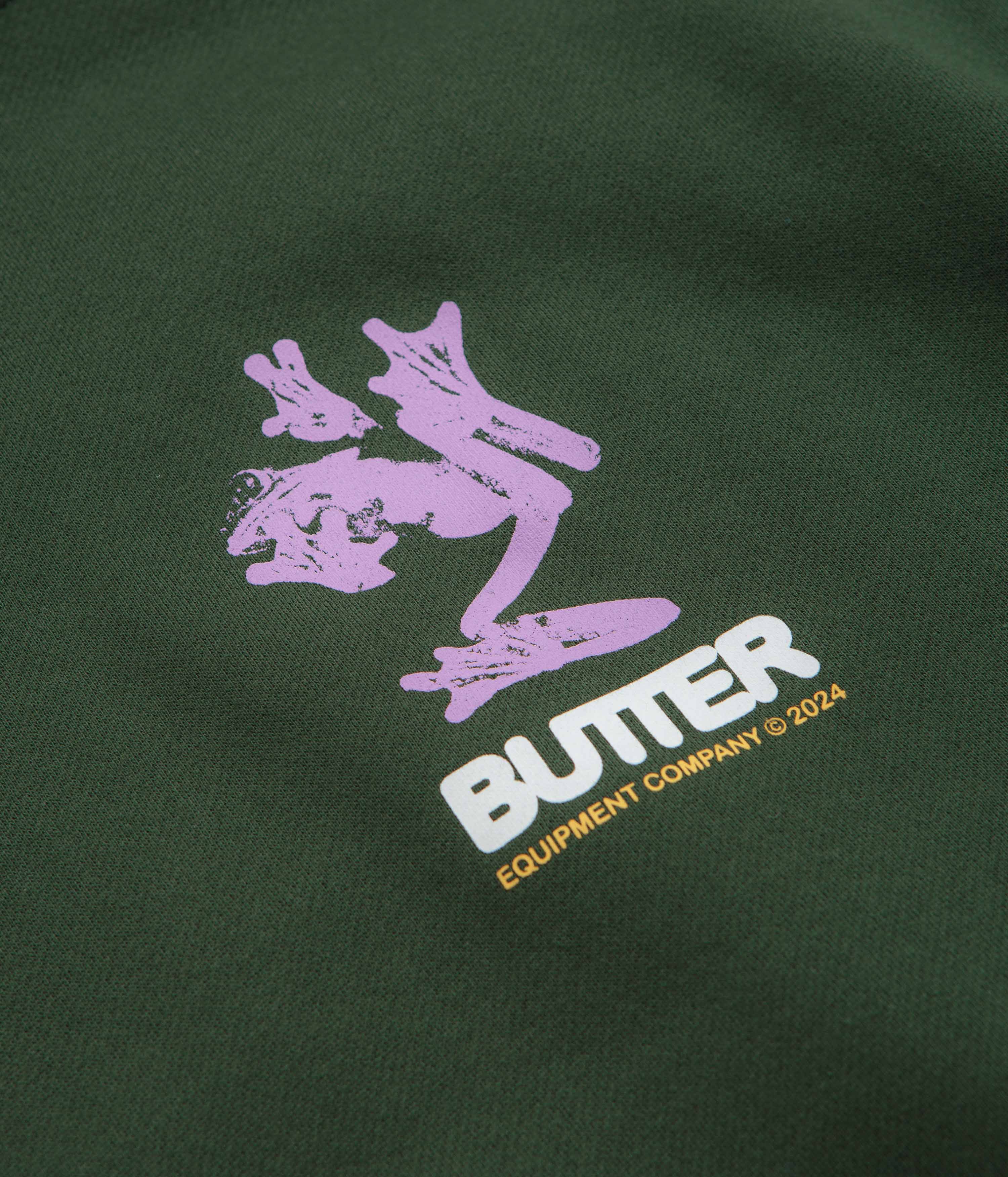 Butter Goods Amphibian Hoodie - Dark Green - Image 4
