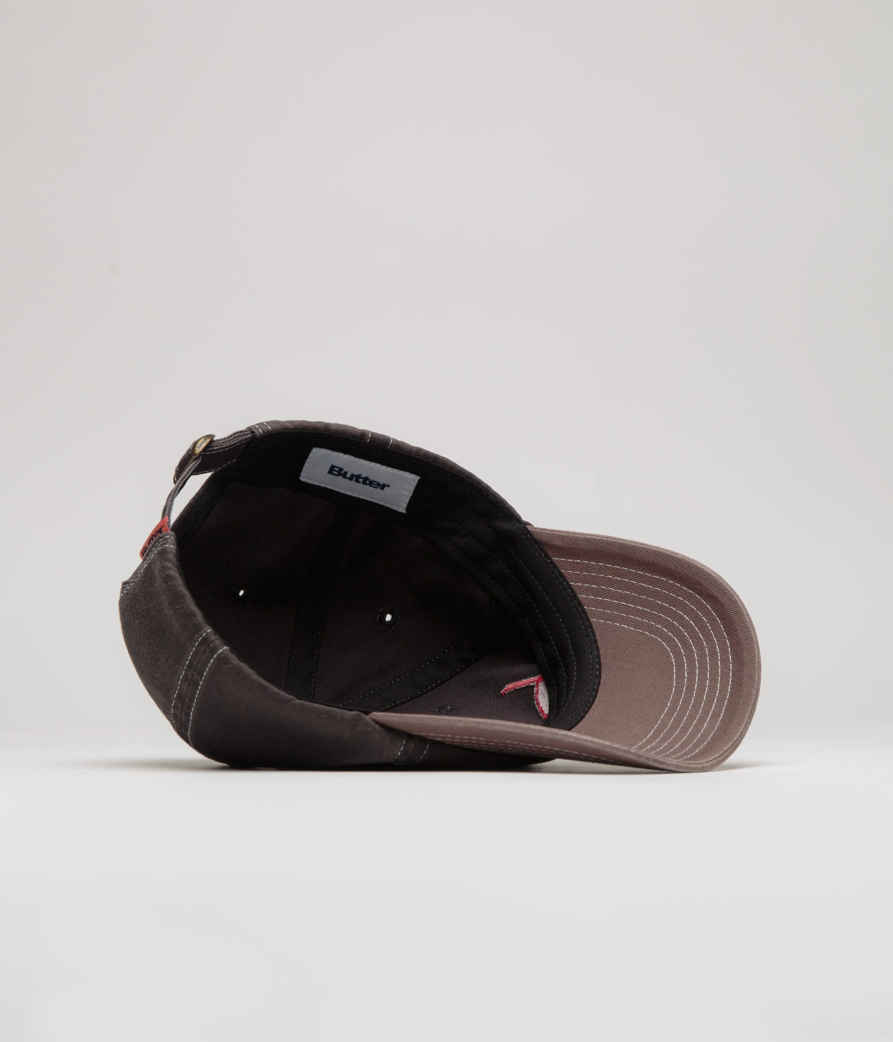 Butter Goods Art Cap - Charcoal / Redwood - Image 3