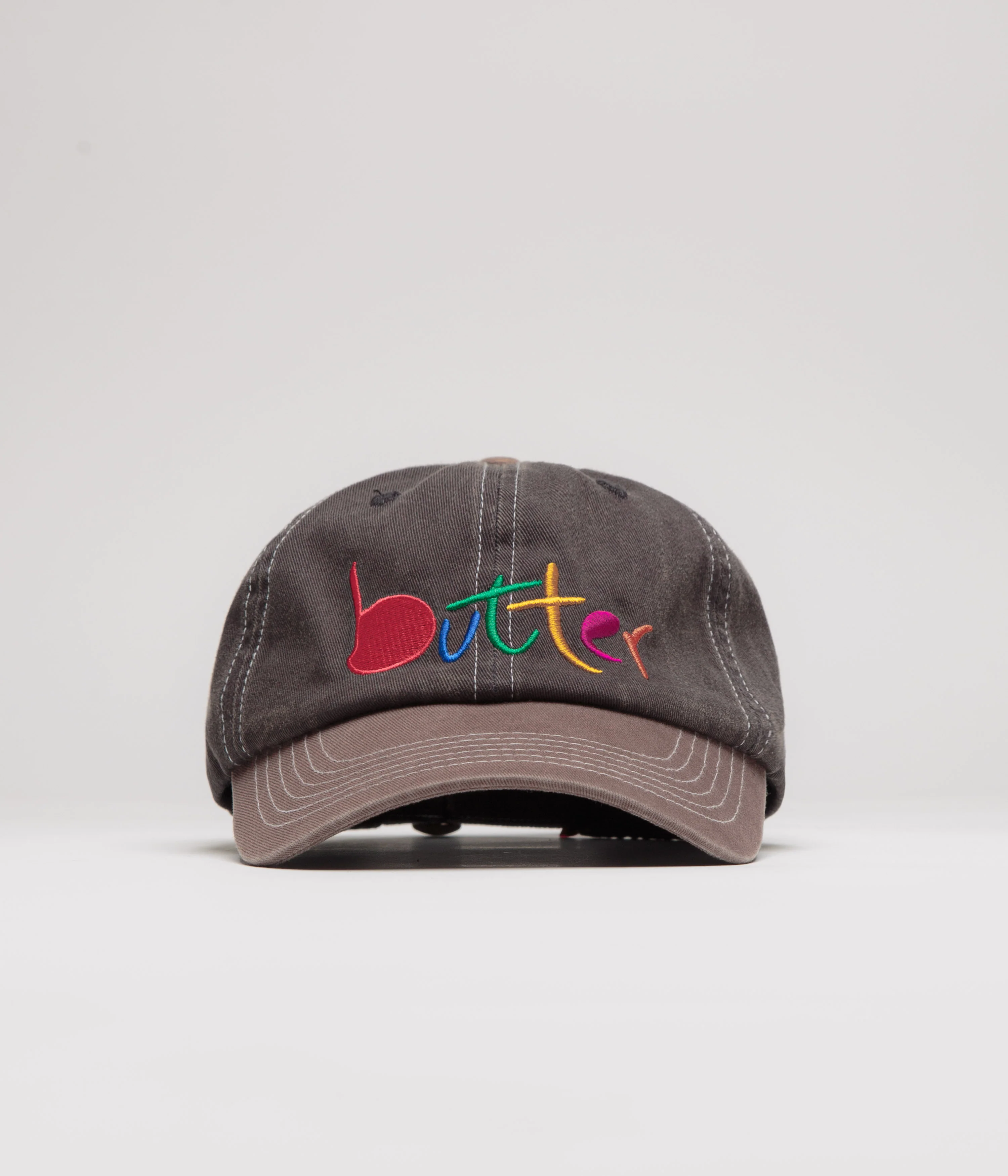 Butter Goods Art Cap - Charcoal / Redwood - Image 4