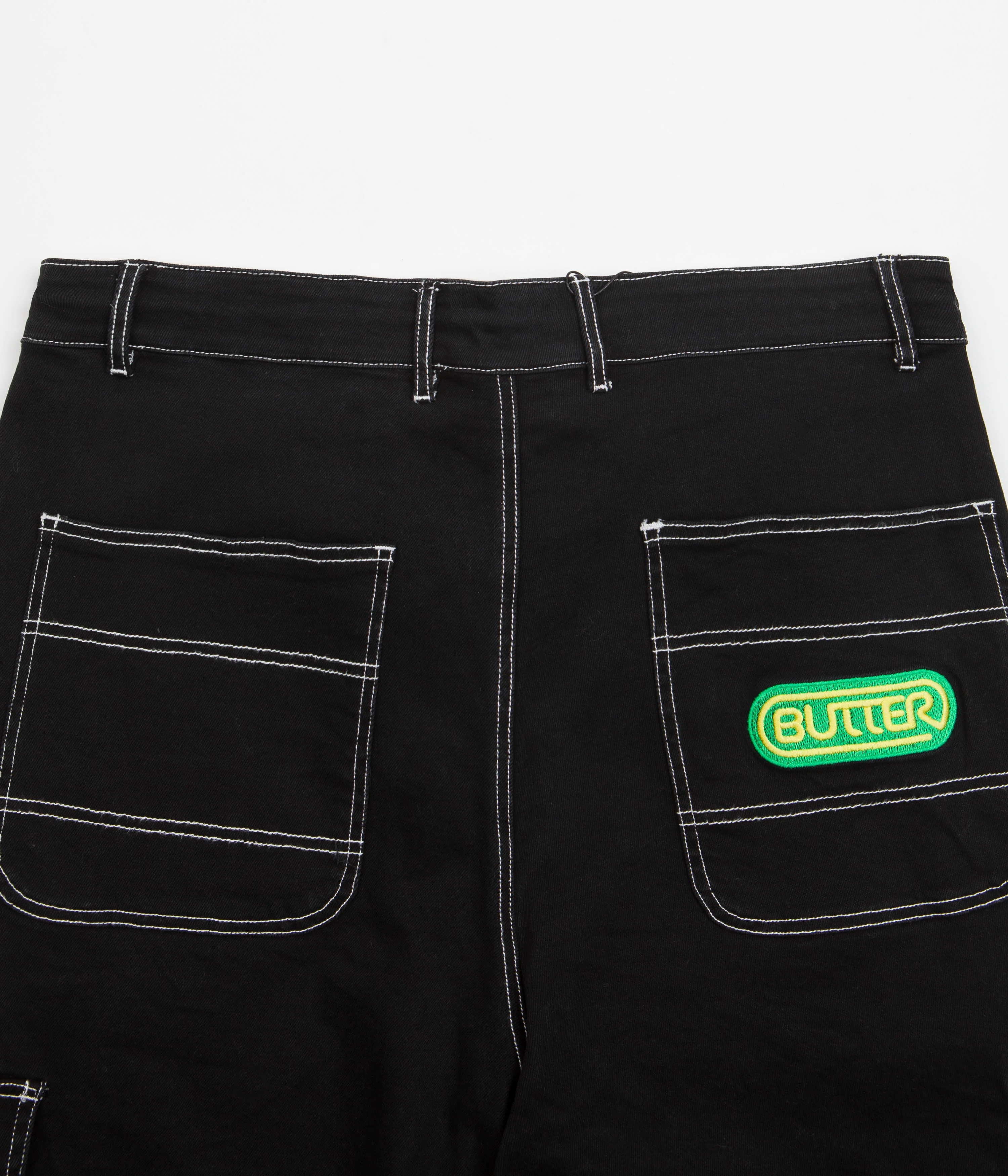 Butter Goods Baggy Cargo Shorts - Black - Image 6