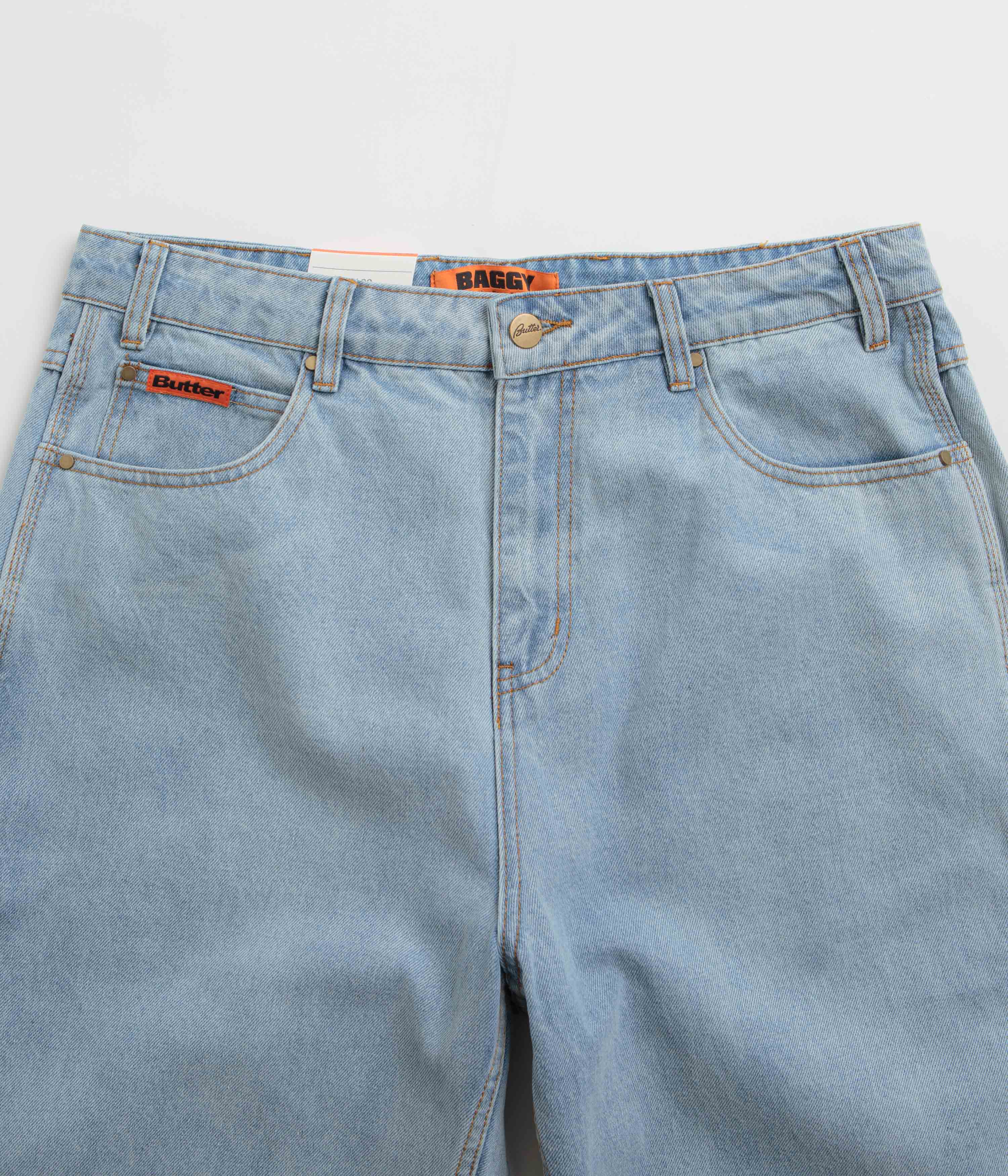 Butter Goods Baggy Denim Jeans - Light Blue - Image 4