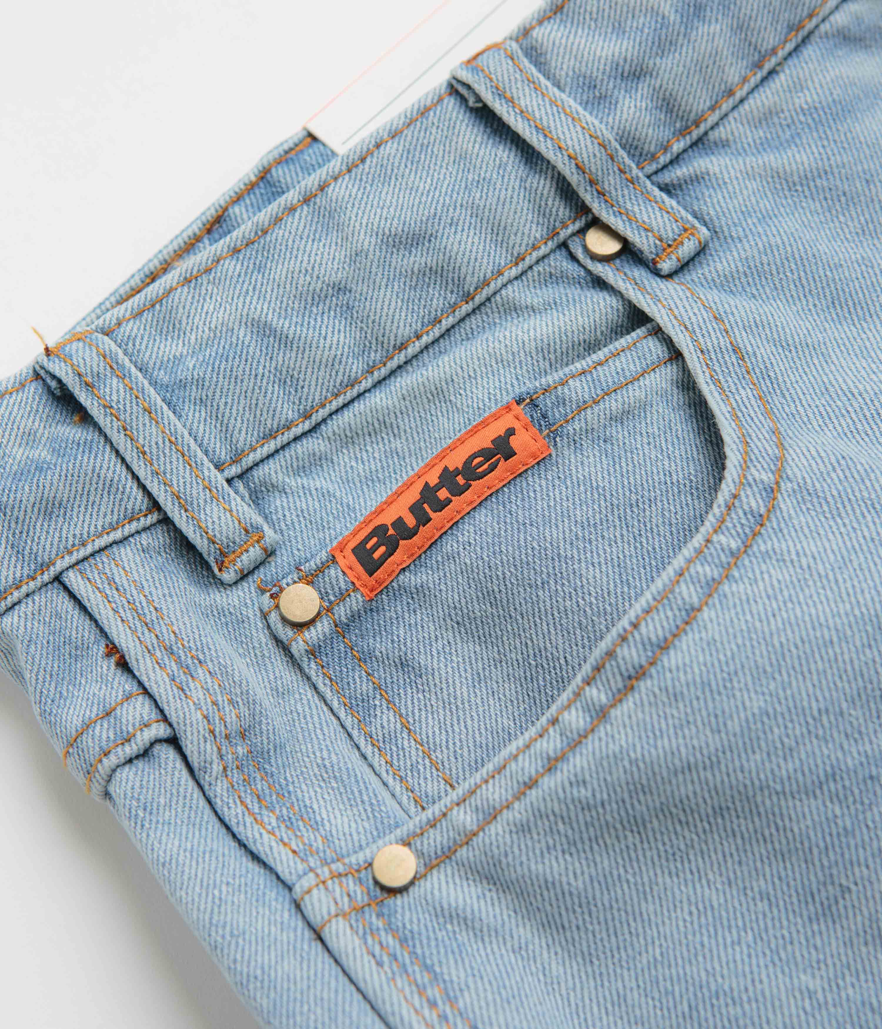 Butter Goods Baggy Denim Jeans - Light Blue - Image 7
