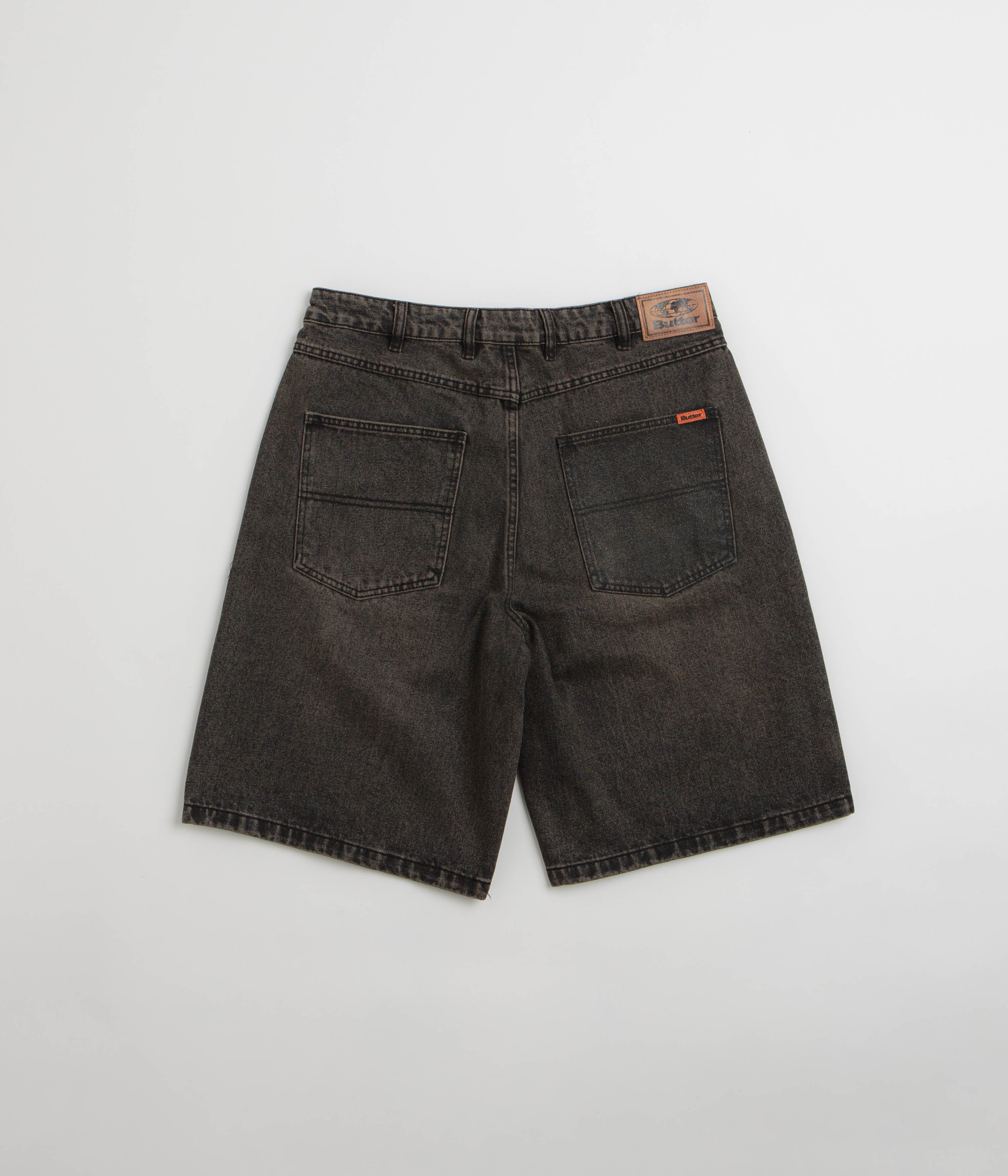 Butter Goods Baggy Denim Shorts - Faded Black - Image 3