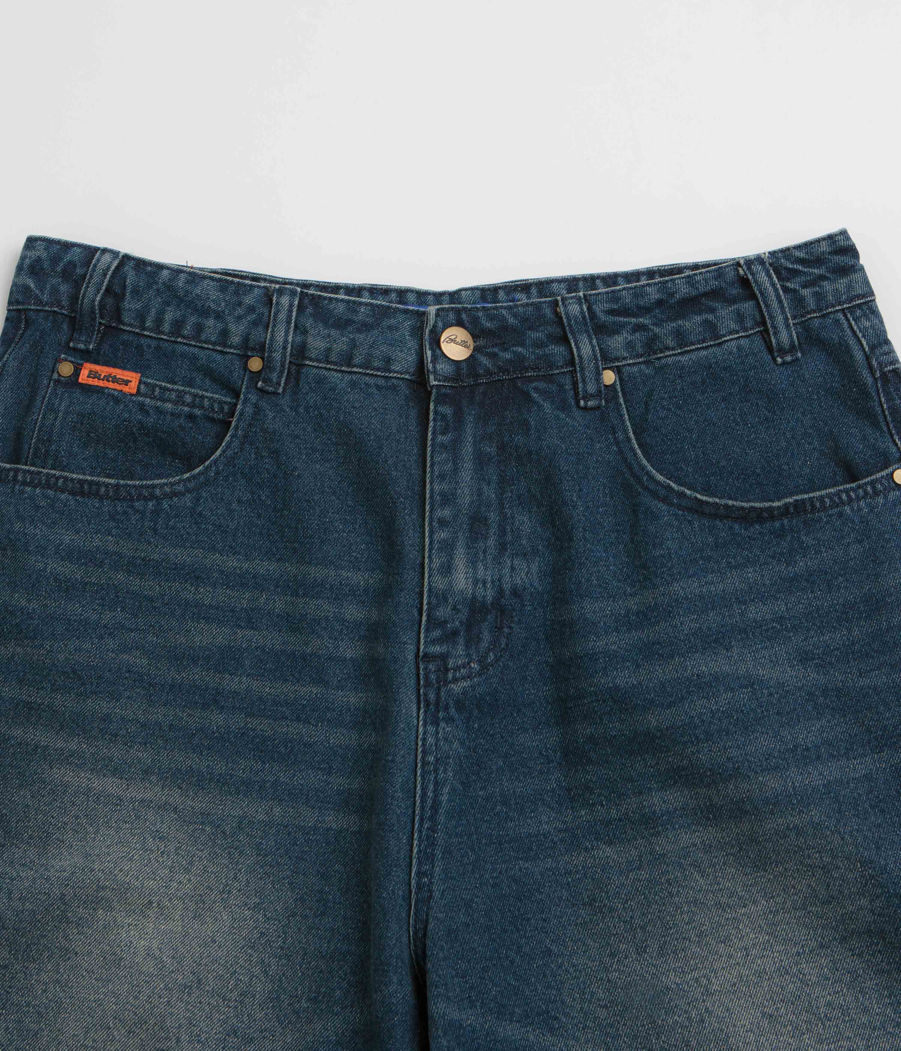 Butter Goods Baggy Denim Shorts - Vintage Indigo Wash - Image 4