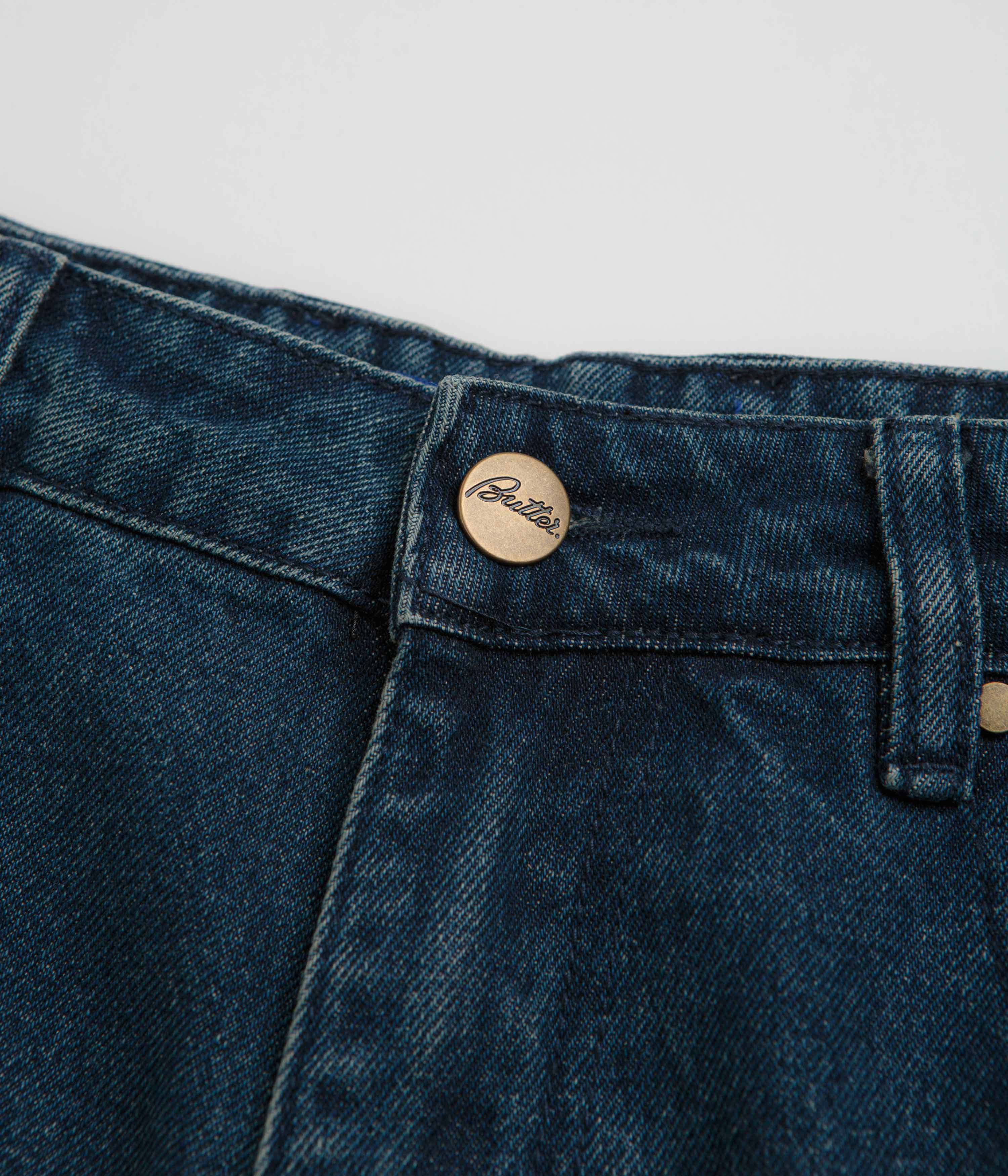 Butter Goods Baggy Denim Shorts - Vintage Indigo Wash - Image 5