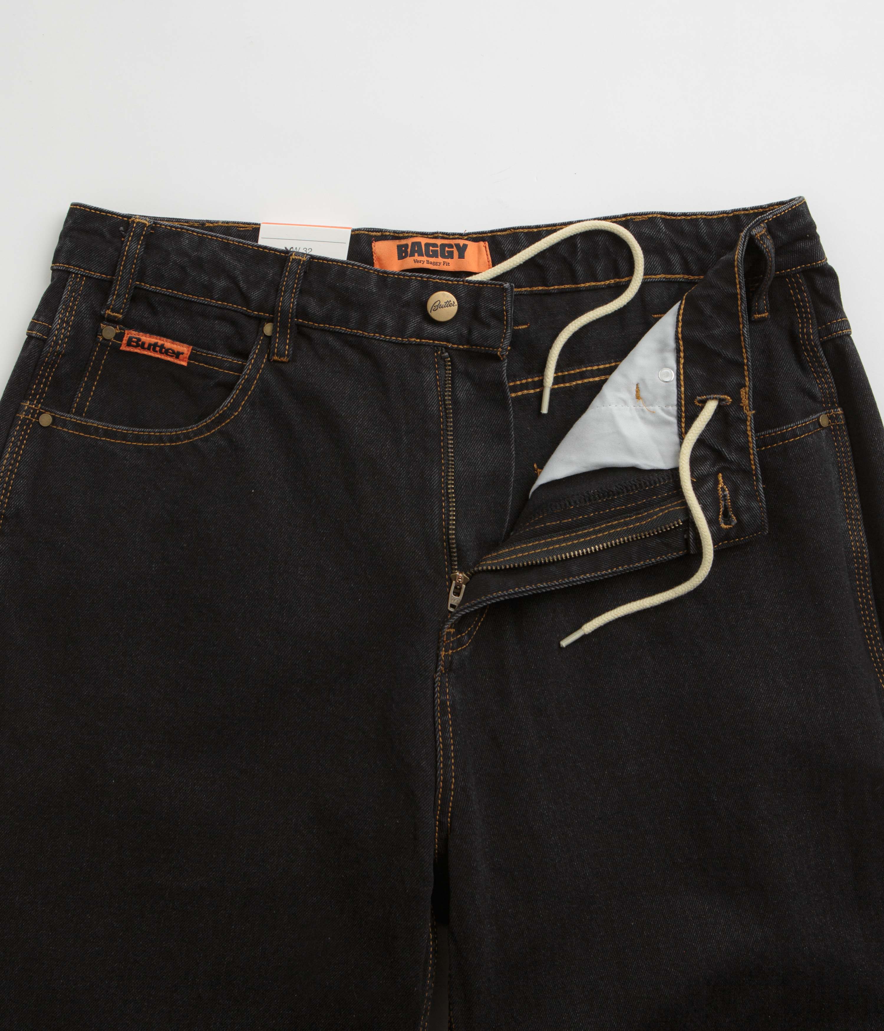 Butter Goods Baggy Jeans - Washed Black / Black - Image 5
