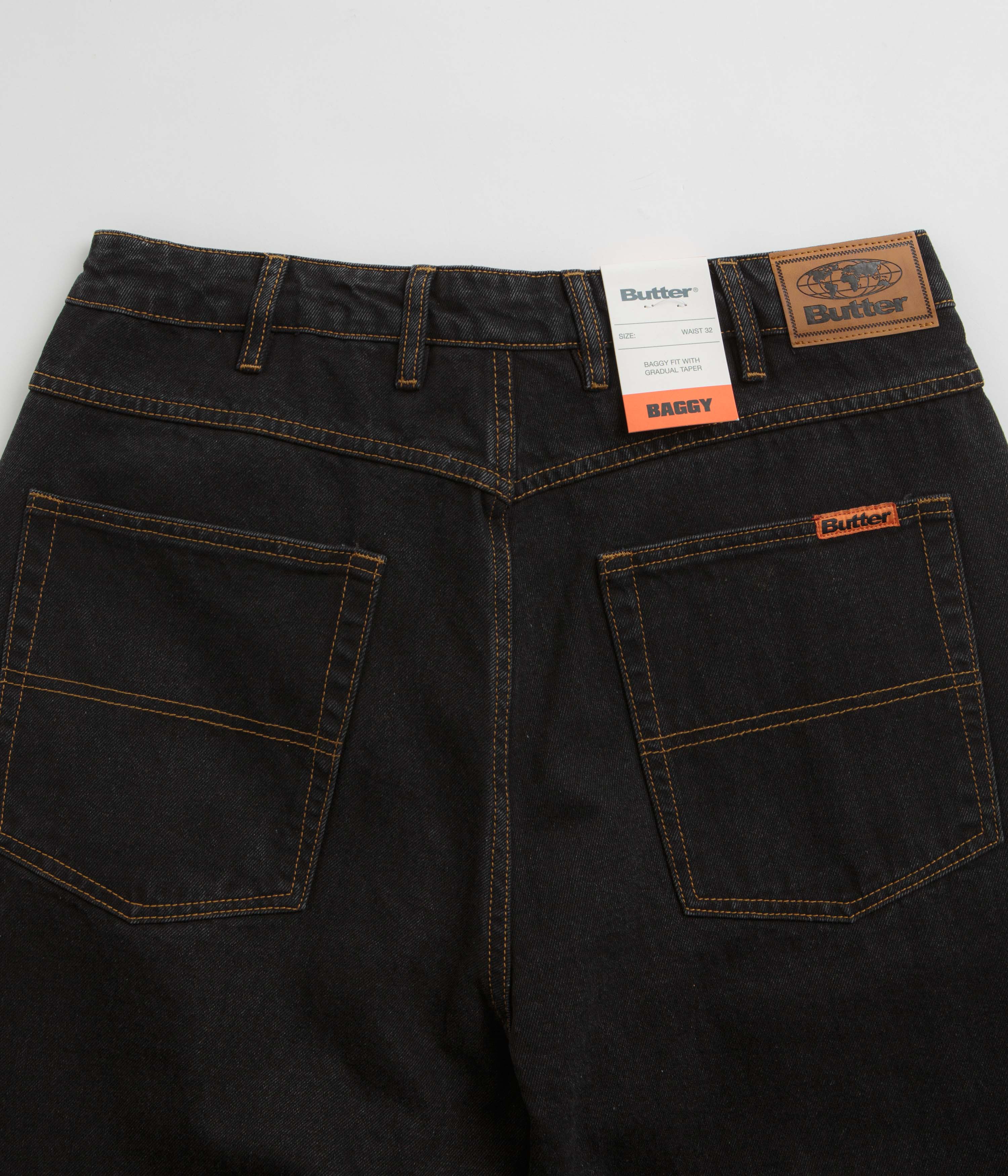 Butter Goods Baggy Jeans - Washed Black / Black - Image 6