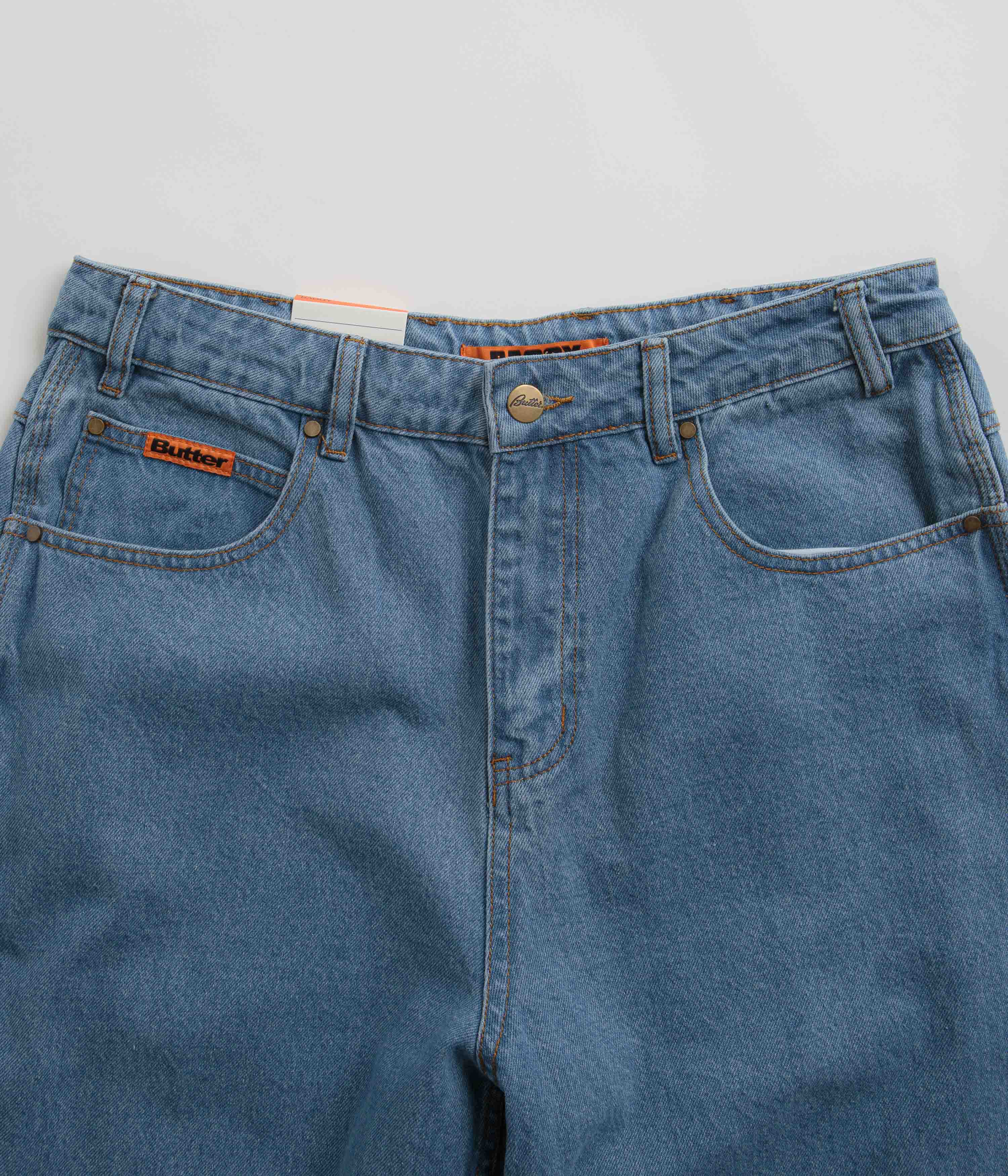 Butter Goods Baggy Jeans - Washed Indigo / Blue - Image 4
