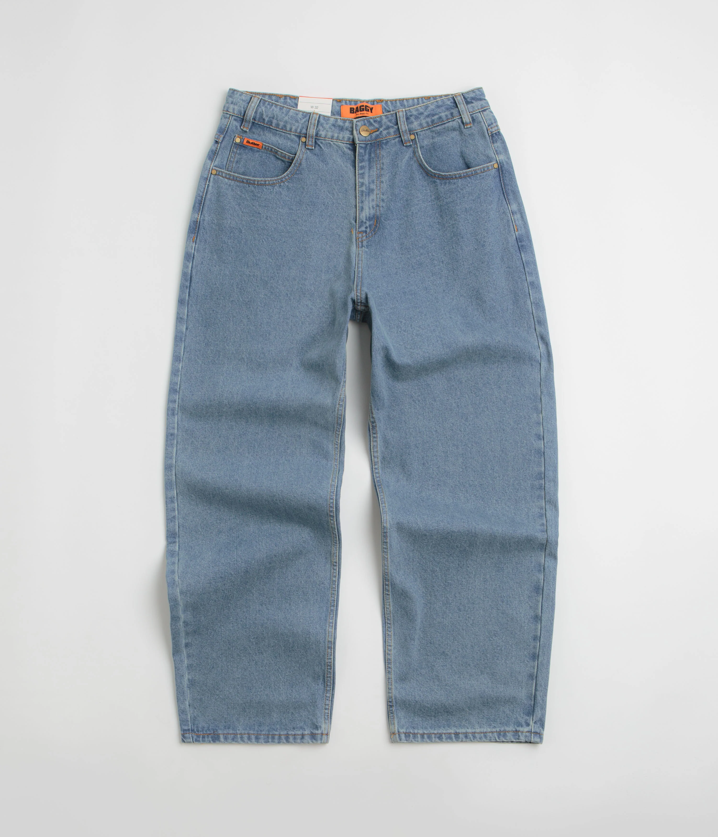 Butter Goods Baggy Jeans - Washed Indigo / Indigo