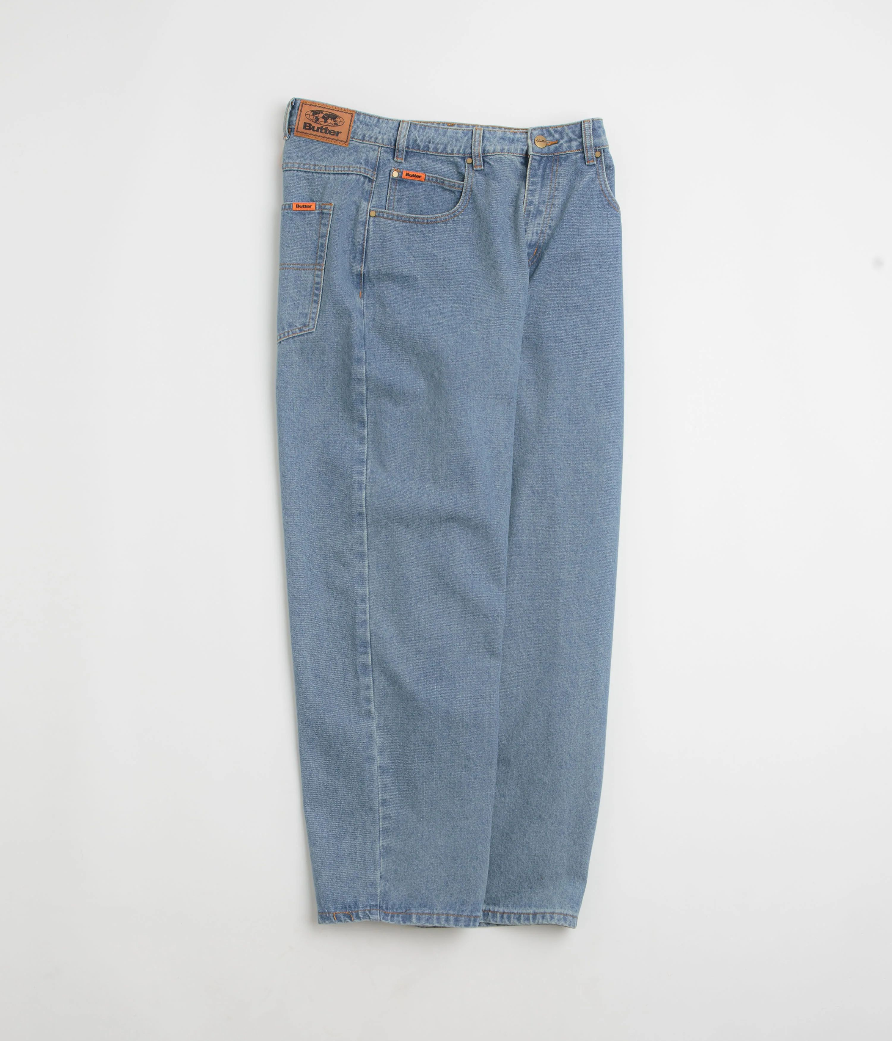Butter Goods Baggy Jeans - Washed Indigo / Indigo - Image 2