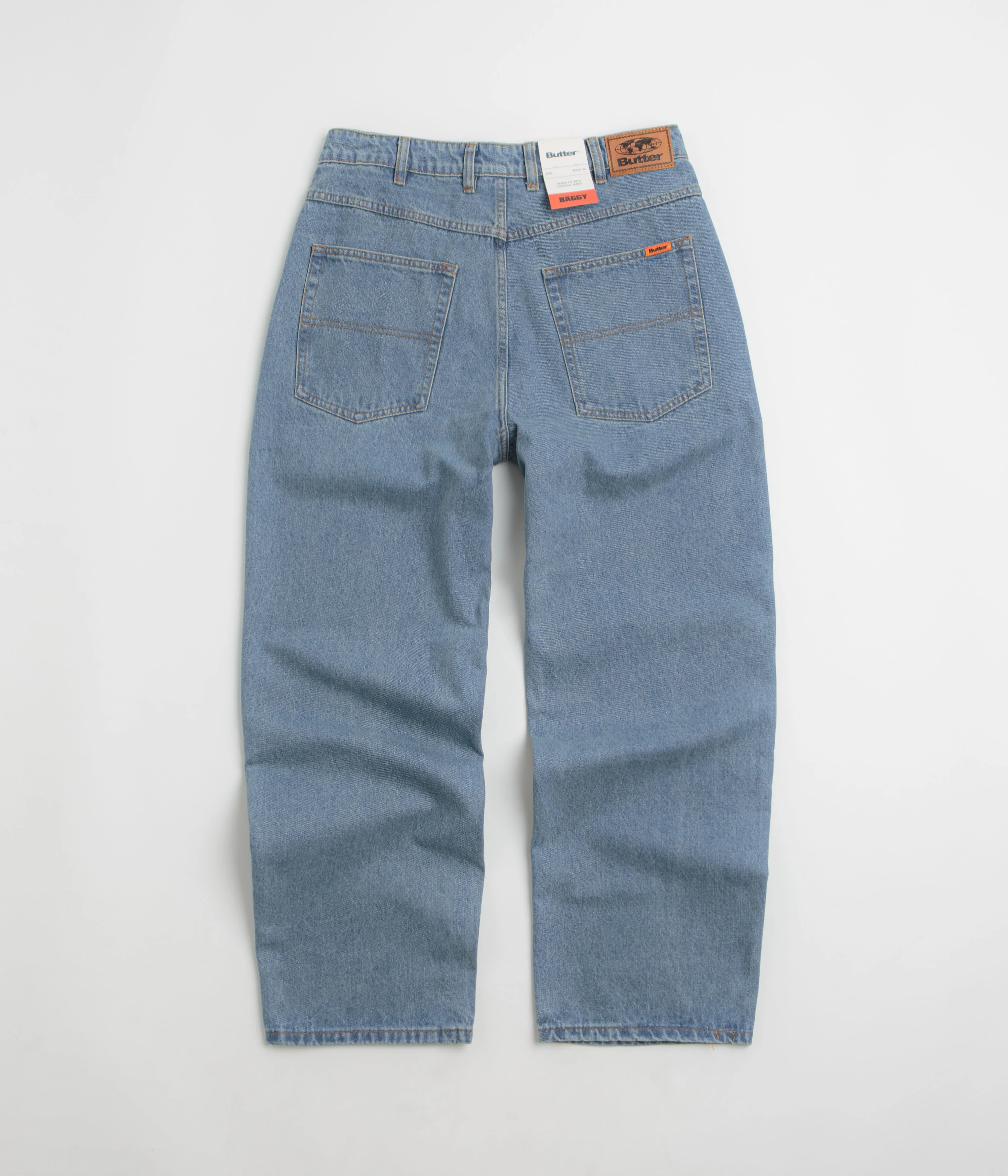 Butter Goods Baggy Jeans - Washed Indigo / Indigo - Image 3