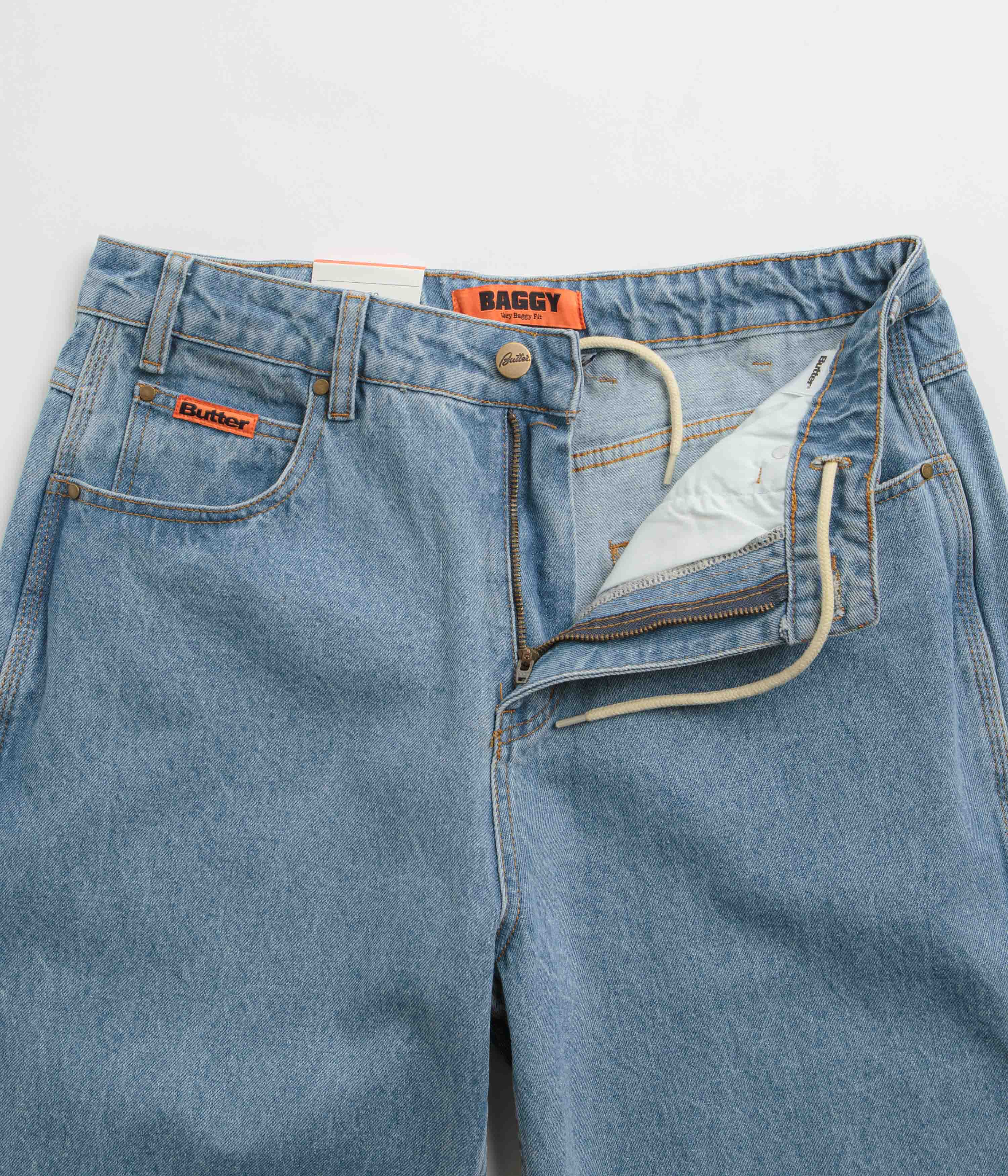 Butter Goods Baggy Jeans - Washed Indigo / Indigo - Image 5
