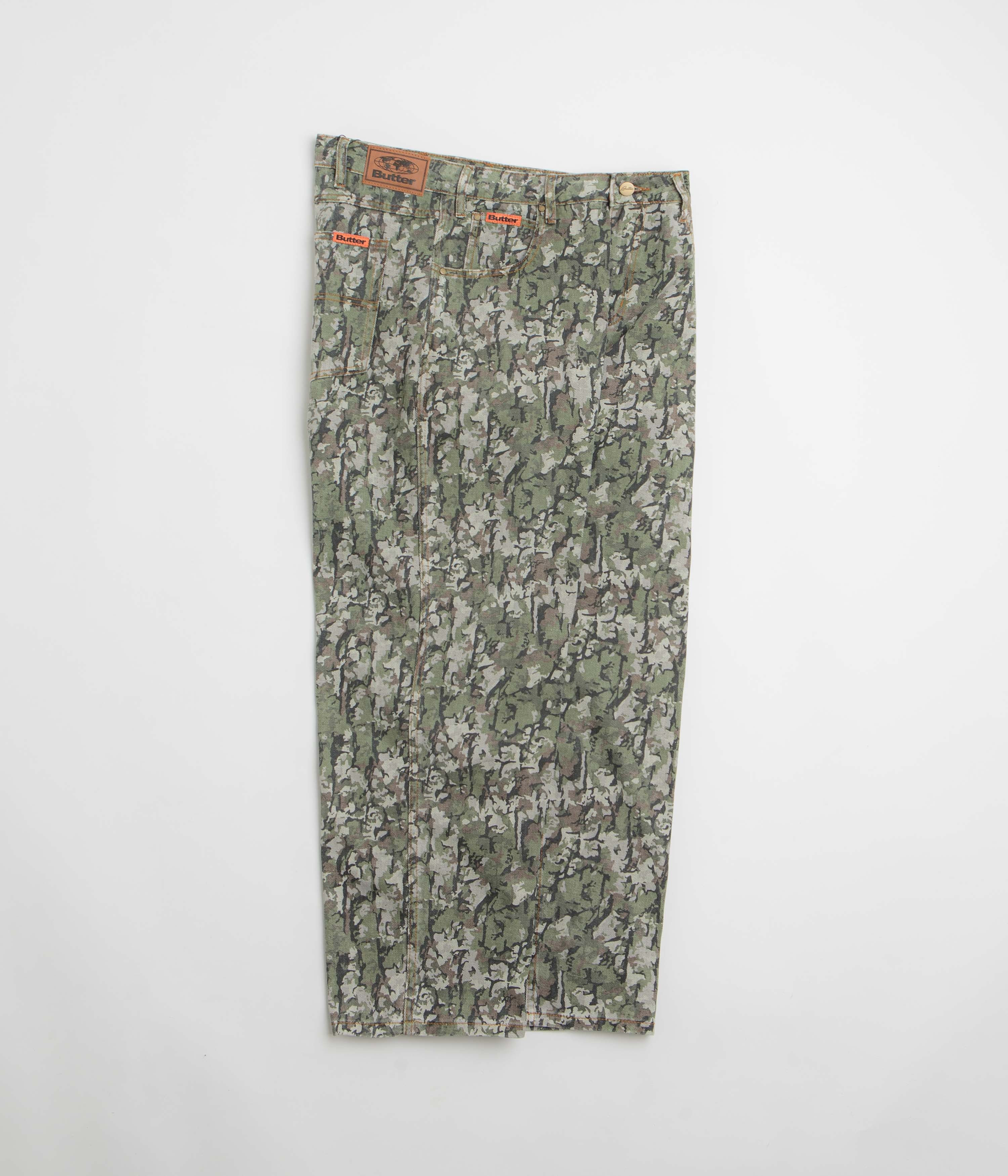 Butter Goods Bark Camo Jeans - Army - Image 2