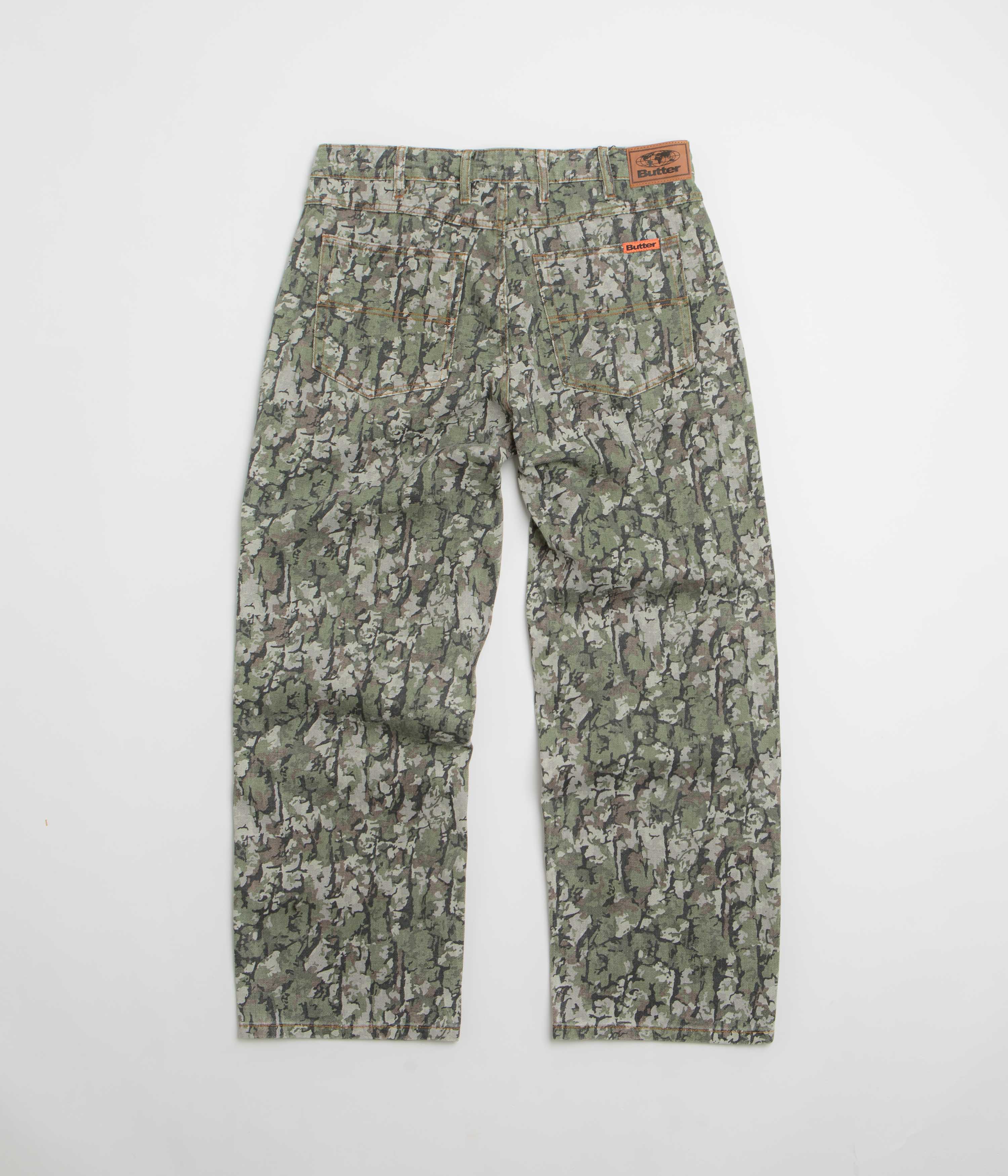Butter Goods Bark Camo Jeans - Army - Image 3