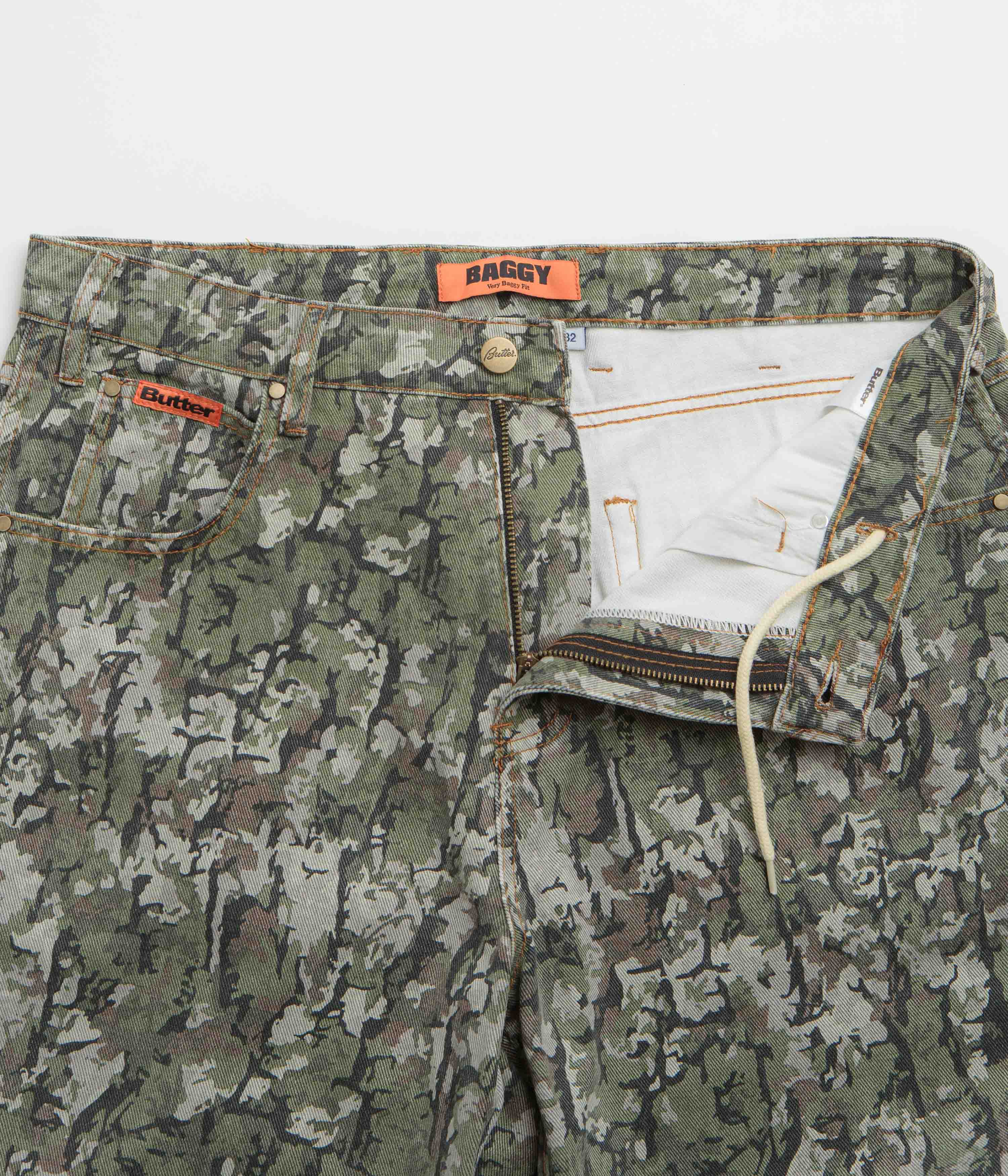 Butter Goods Bark Camo Jeans - Army - Image 5