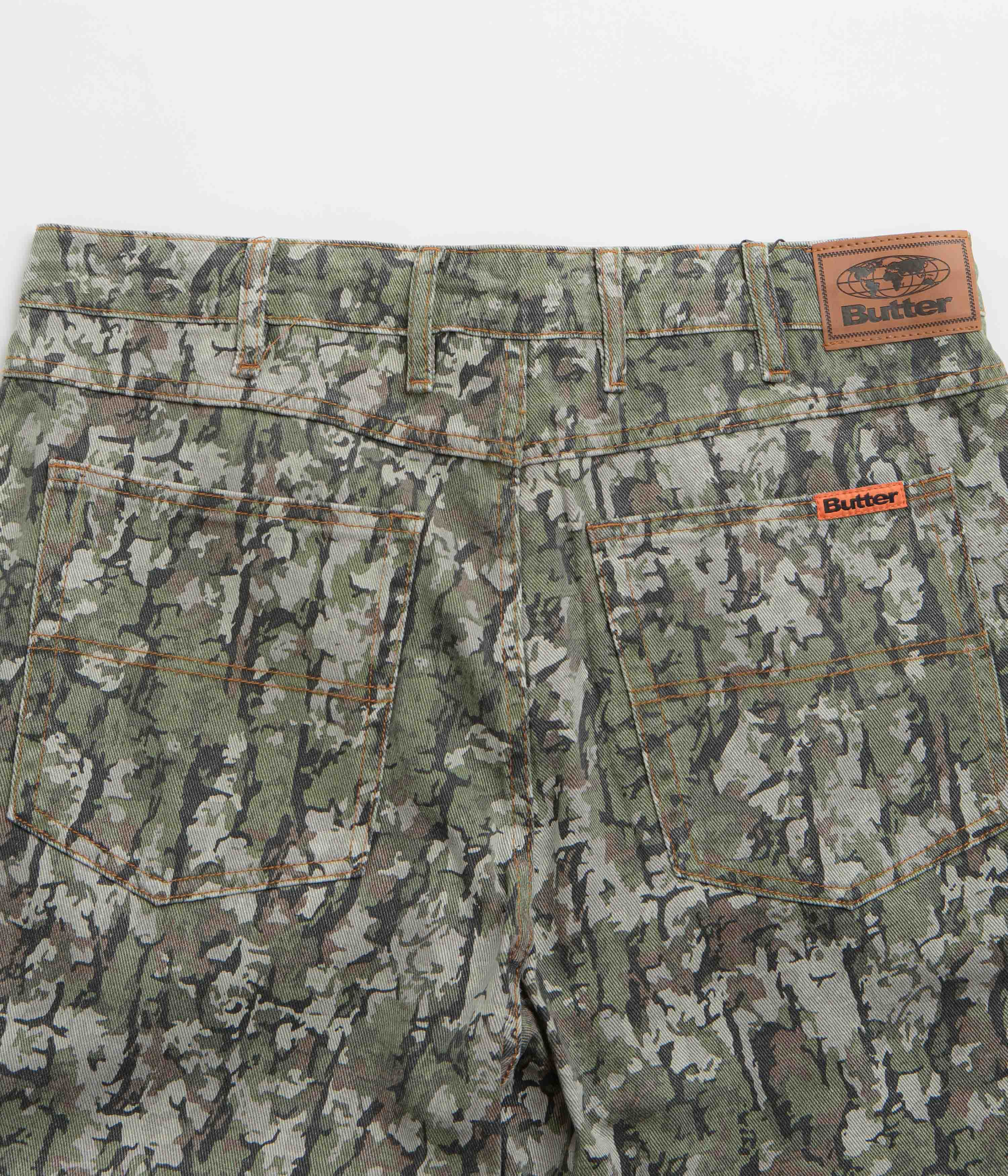 Butter Goods Bark Camo Jeans - Army - Image 6