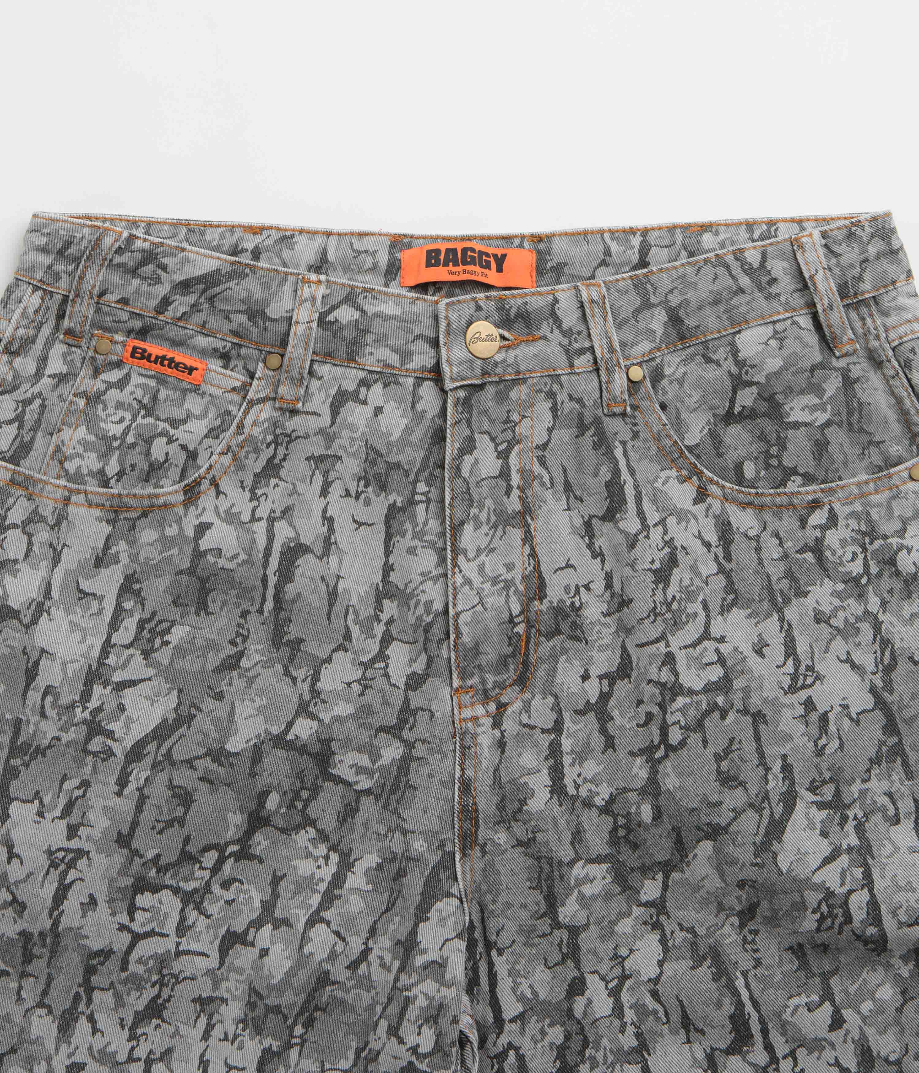 Butter Goods Bark Camo Jeans - Black - Image 4