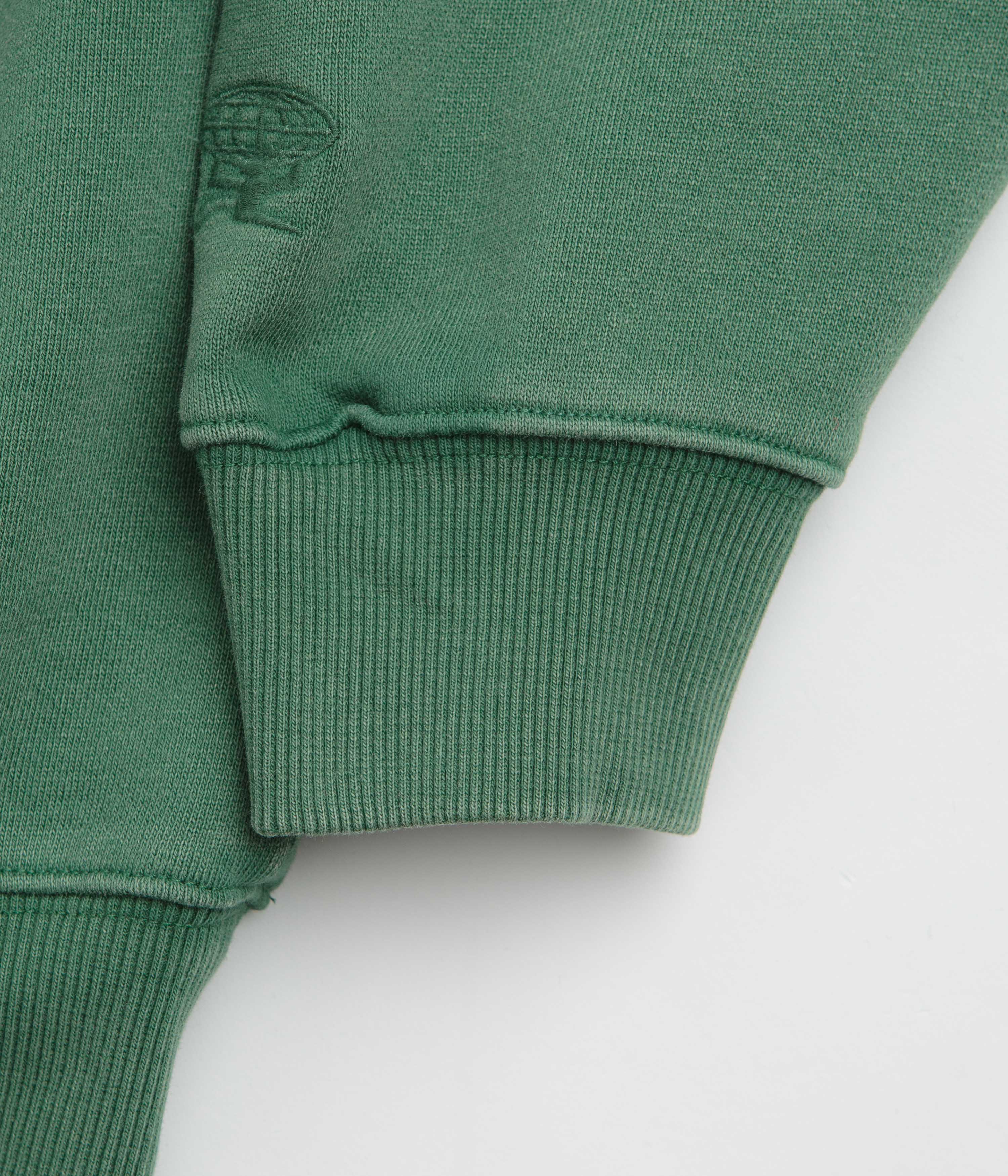Butter Goods Basic Hoodie - Washed Forest - Image 5