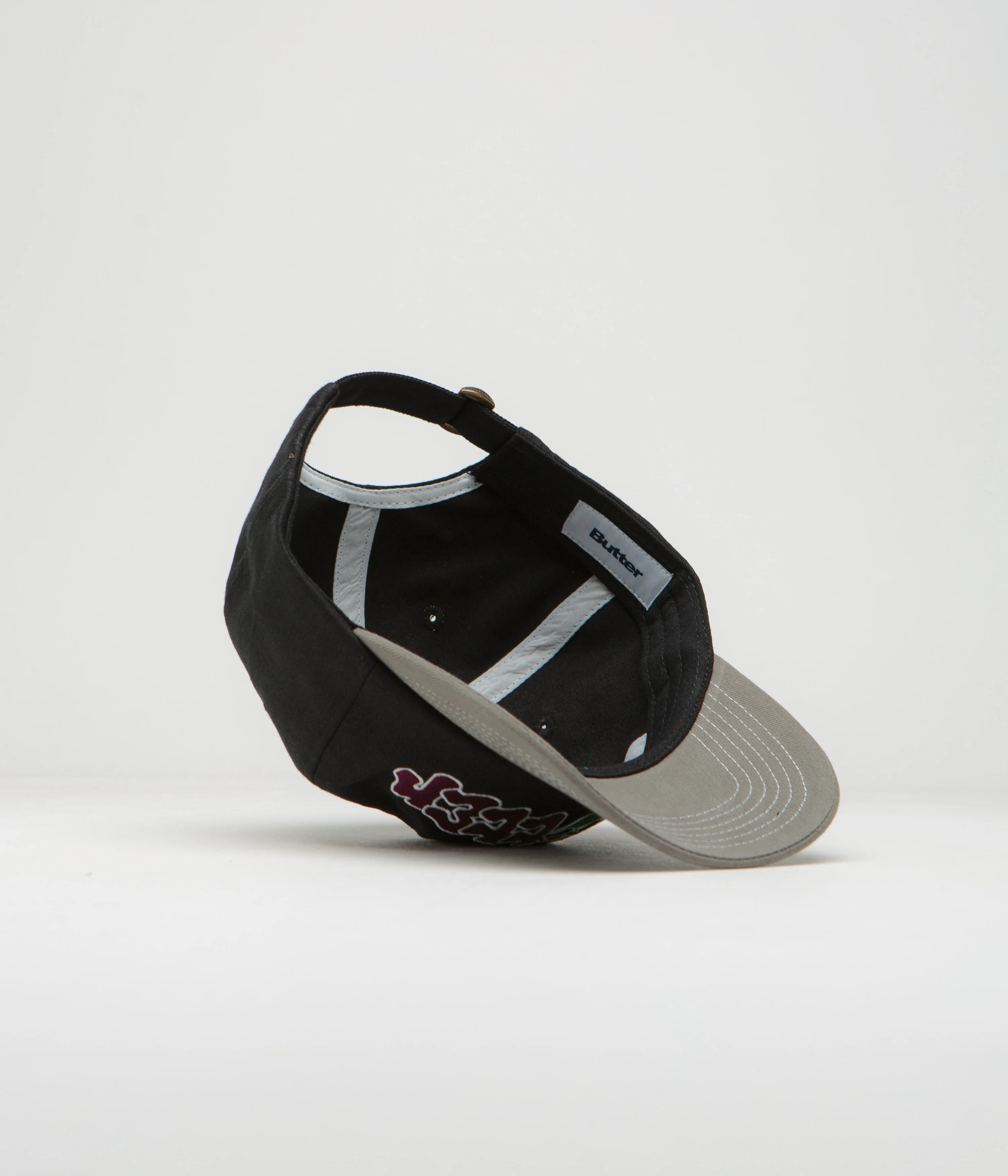 Butter Goods Big Apple Cap - Black / Grey - Image 4