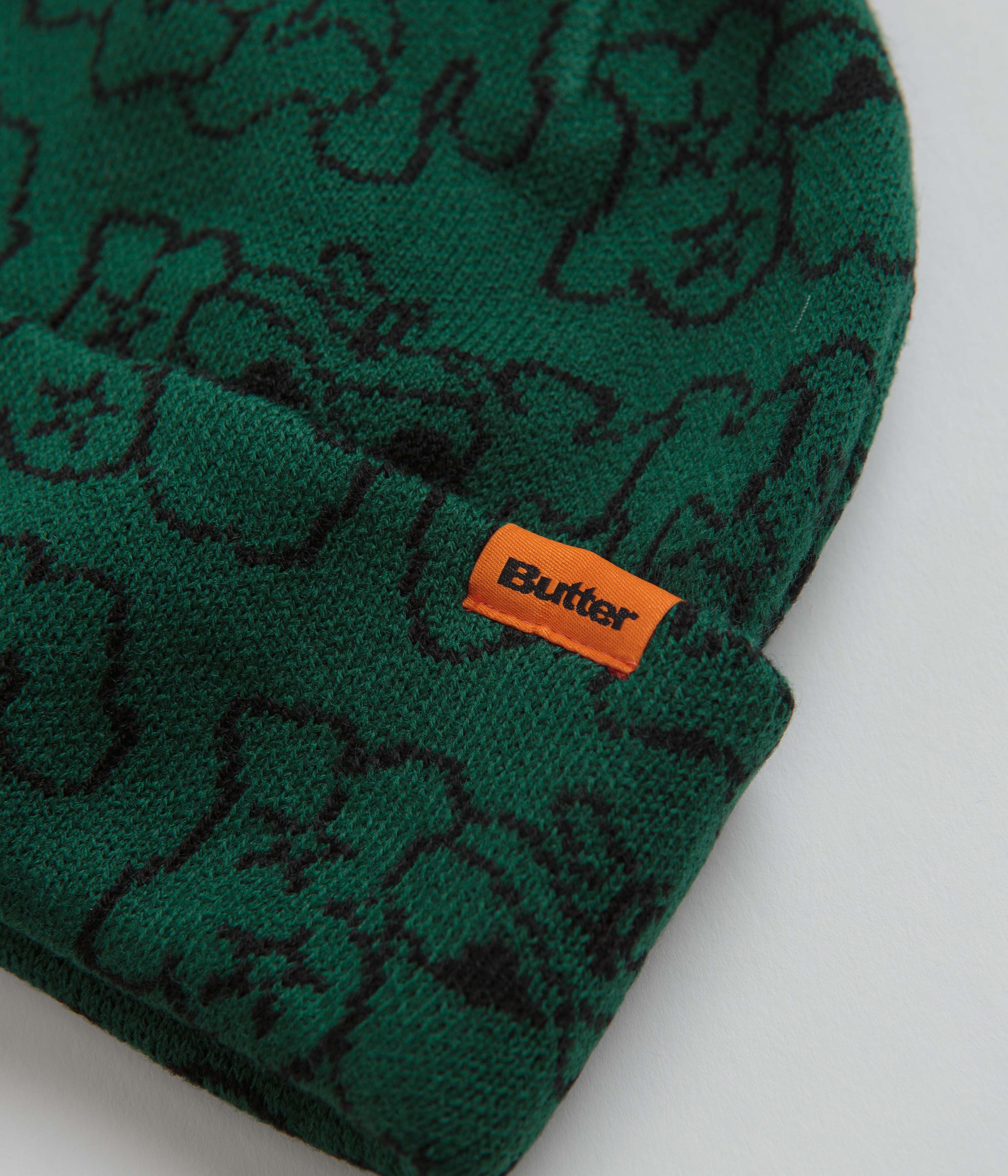 Butter Goods Big Apple Cuff Beanie - Green - Image 2