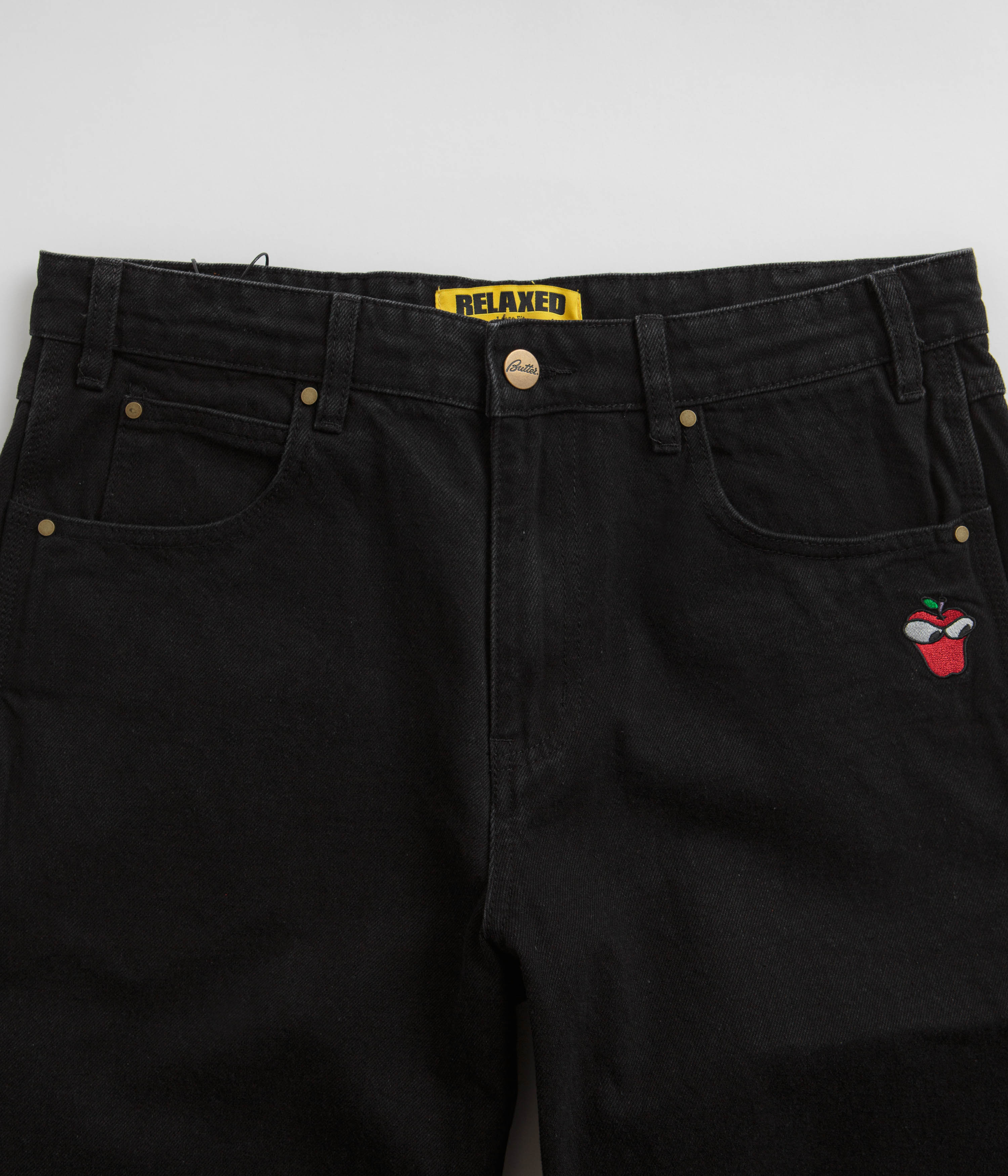 Butter Goods Big Apple Jeans - Washed Black - Image 4
