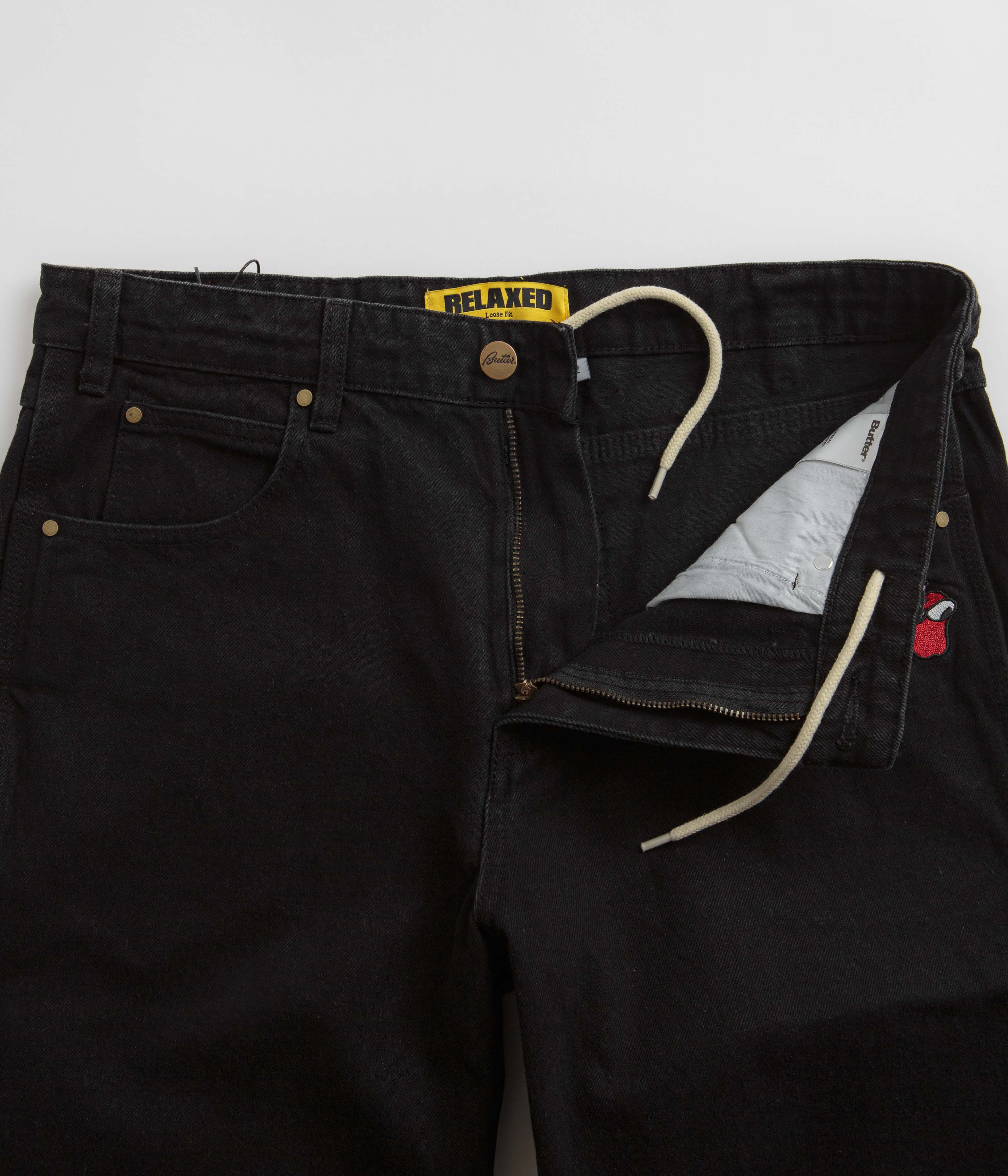 Butter Goods Big Apple Jeans - Washed Black - Image 5