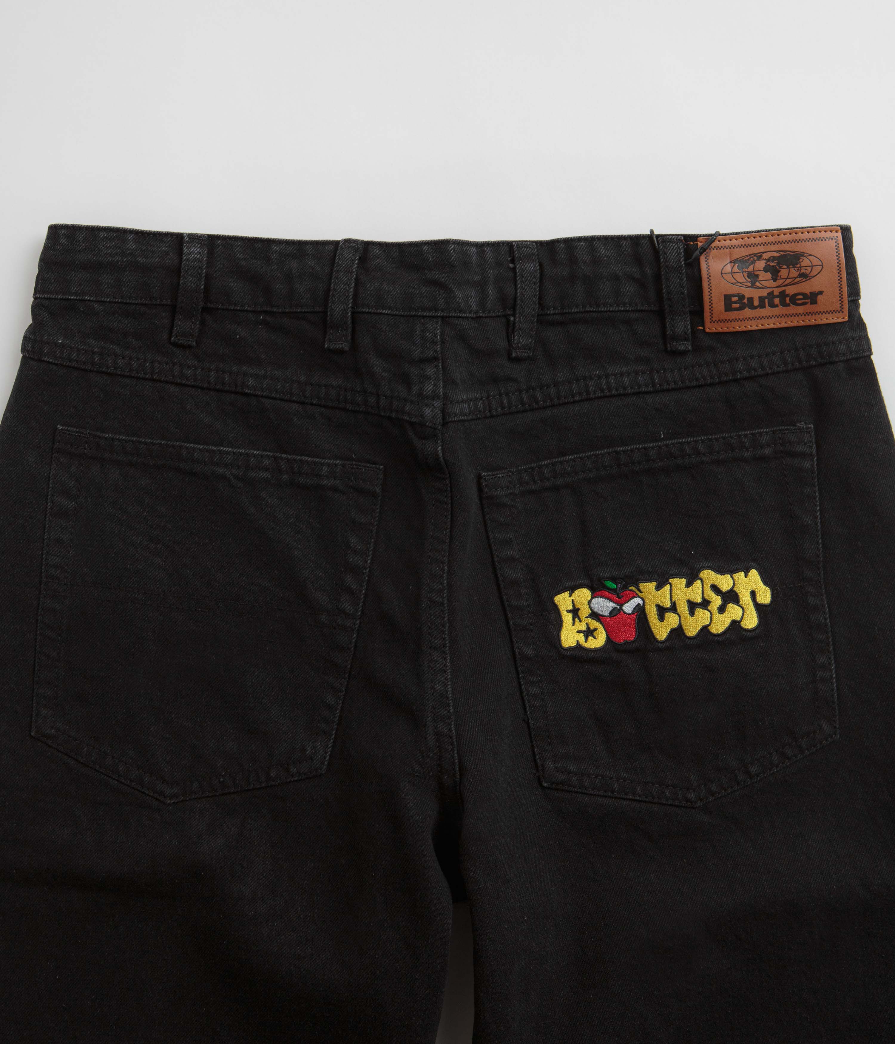 Butter Goods Big Apple Jeans - Washed Black - Image 7