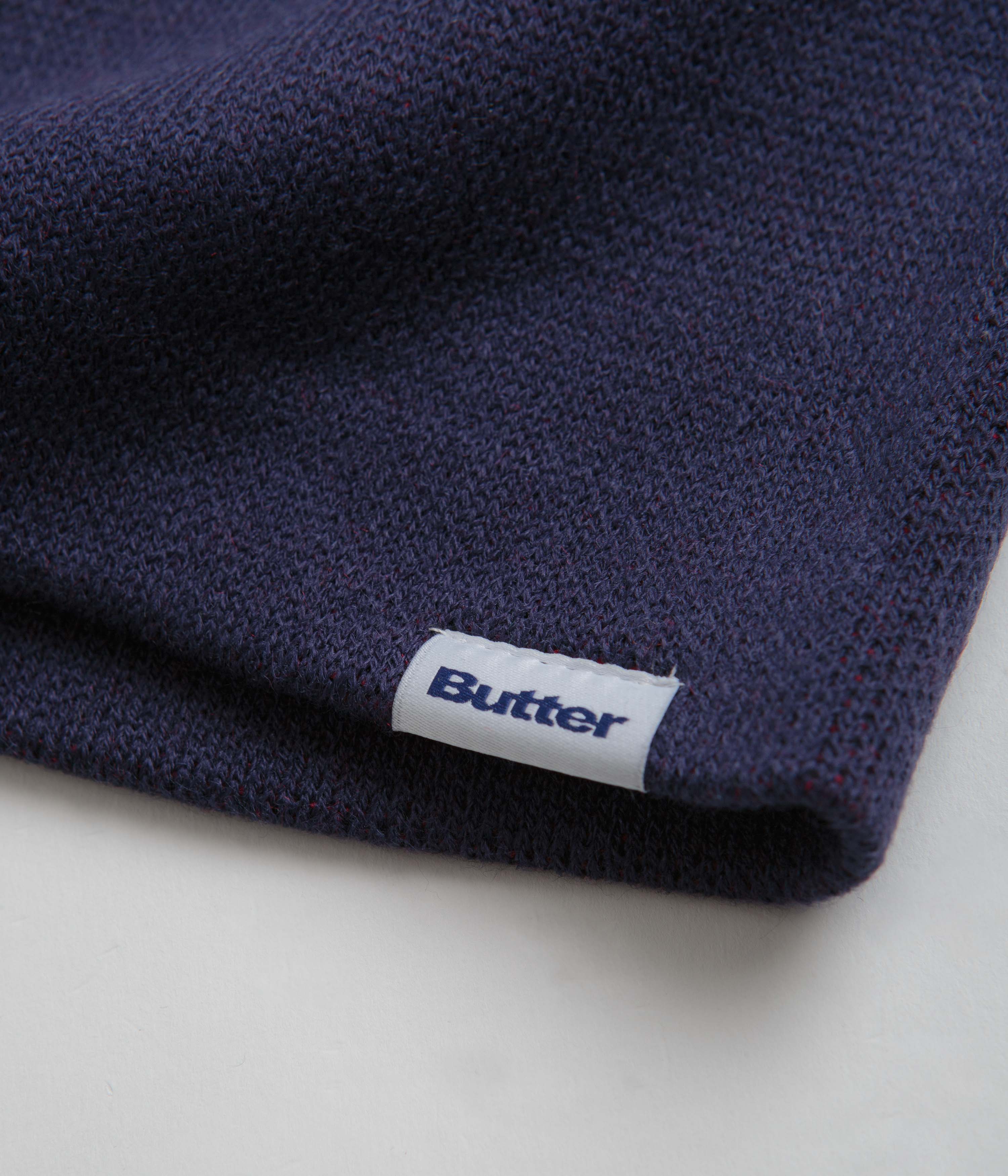 Butter Goods Big Apple Skull Beanie - Navy - Image 2