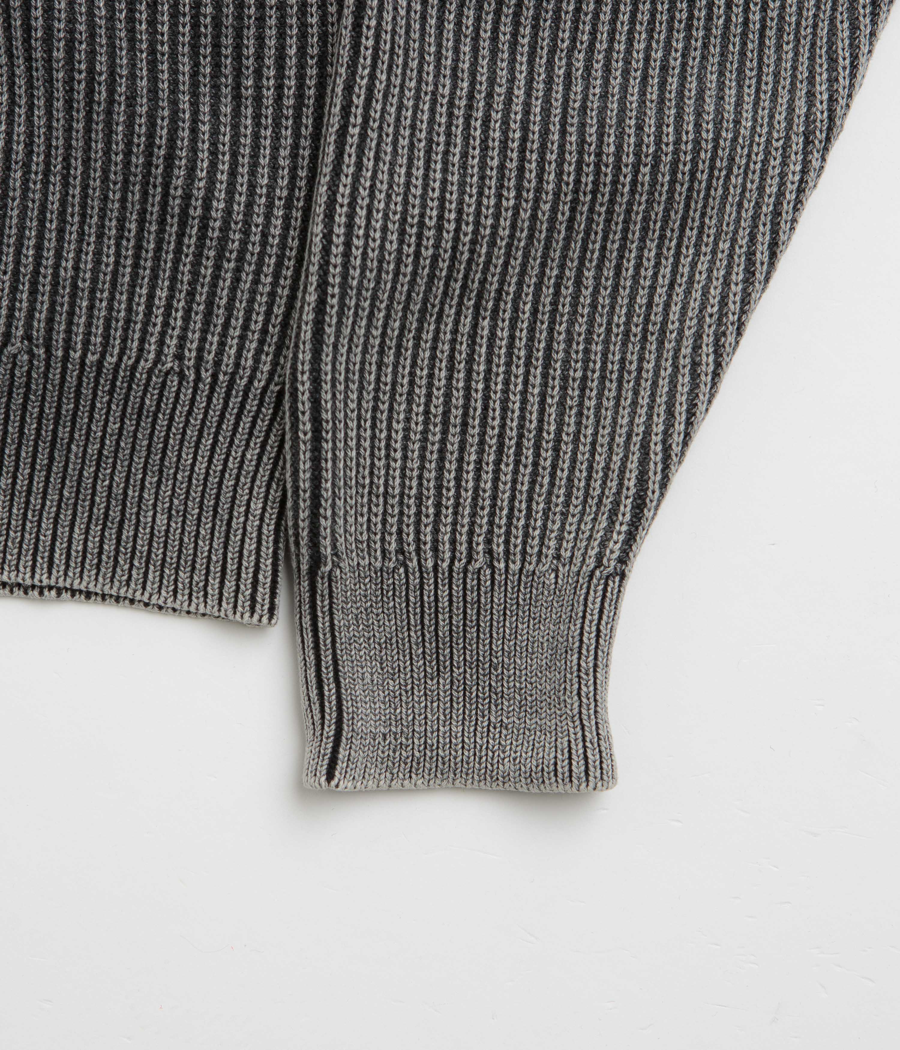 Butter Goods Bleach Knit Crewneck Sweatshirt - Black - Image 4
