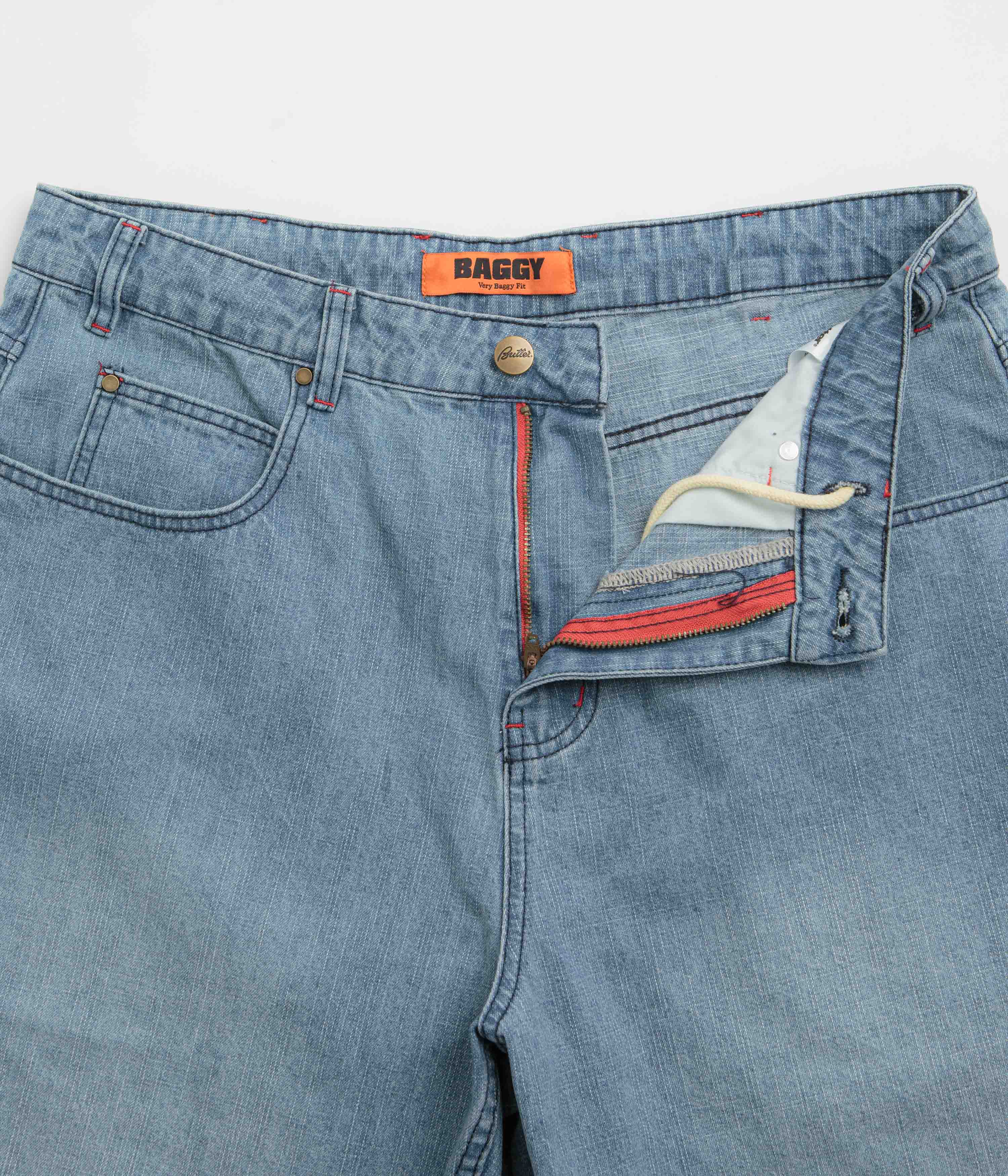 Butter Goods Blotch Jeans - Streaky Blue - Image 6