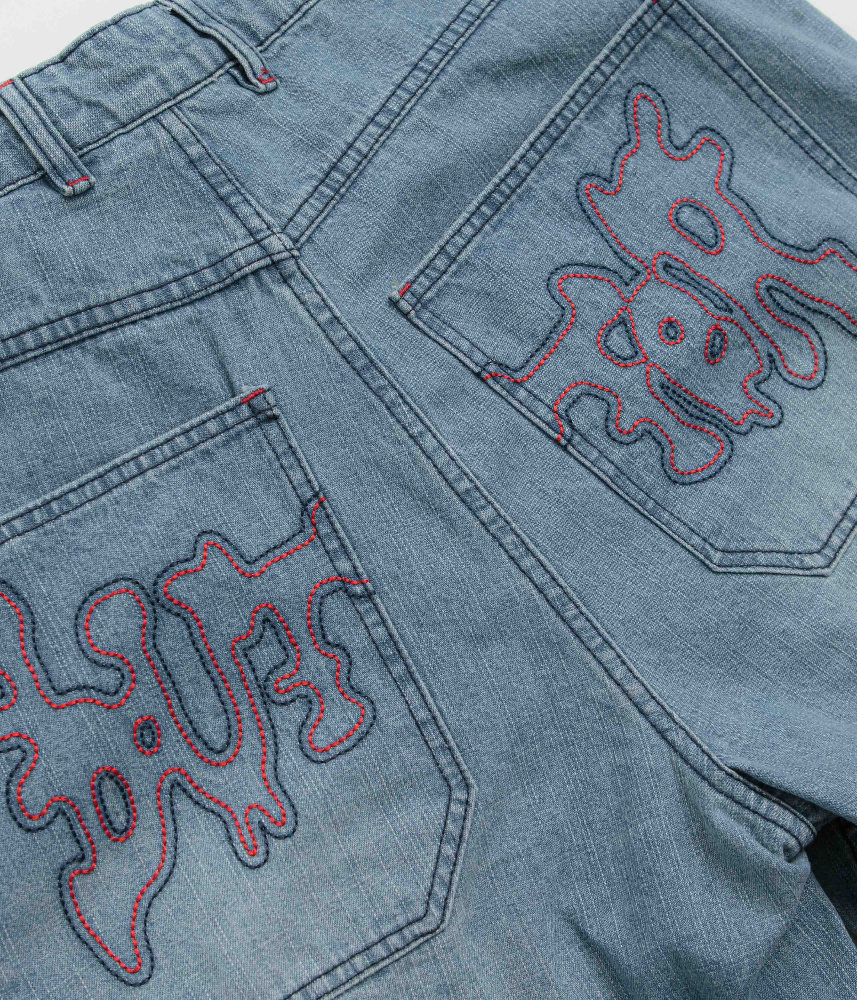 Butter Goods Blotch Jeans - Streaky Blue - Image 8