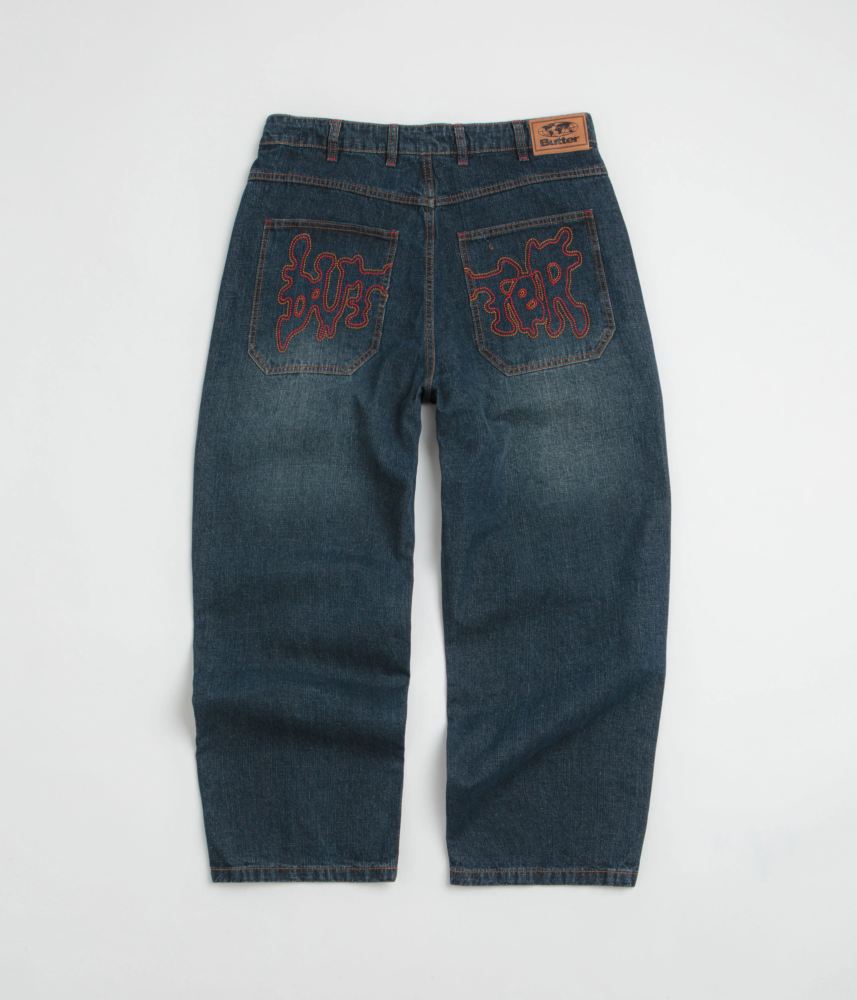 Butter Goods Blotch Jeans - Streaky Navy - Image 3