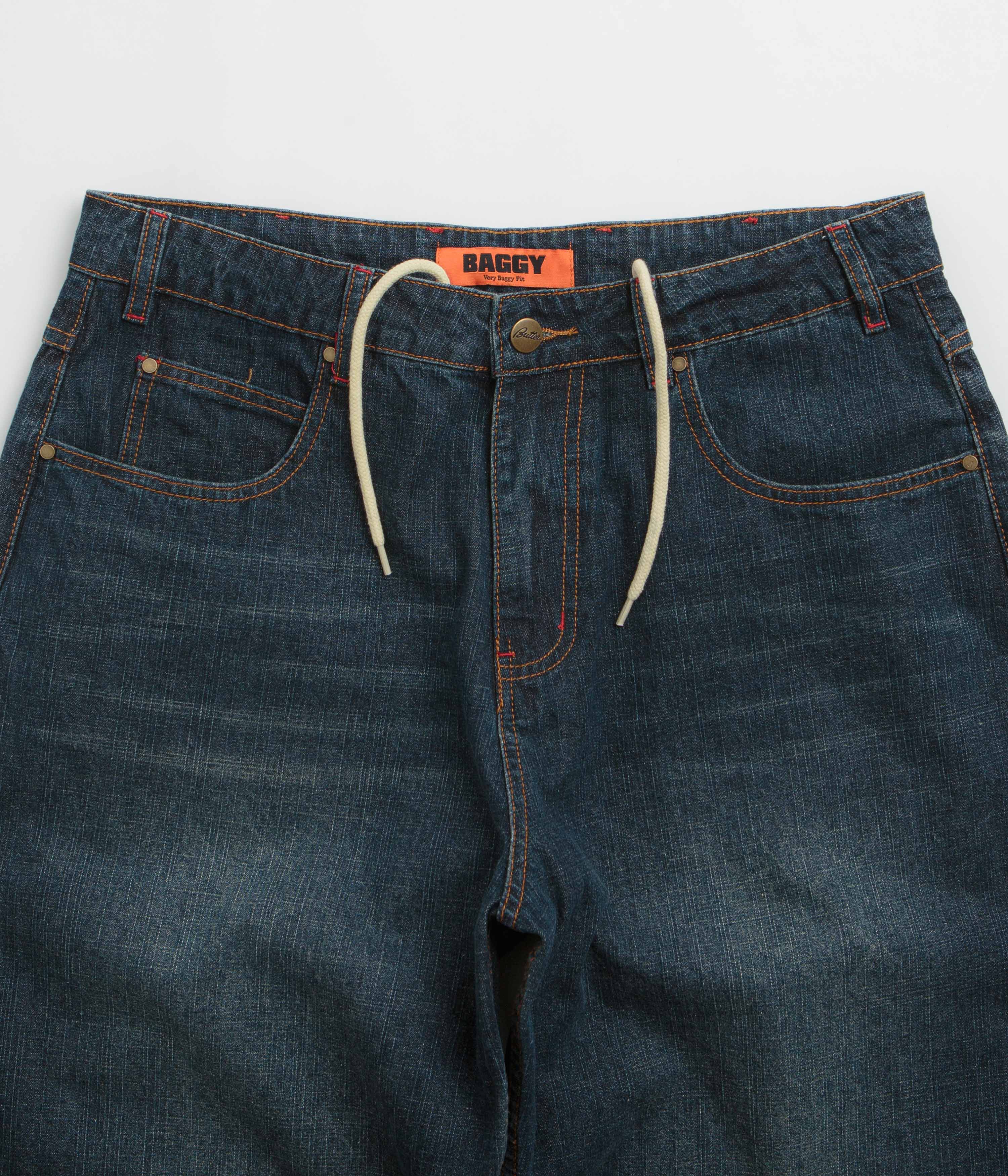 Butter Goods Blotch Jeans - Streaky Navy - Image 4