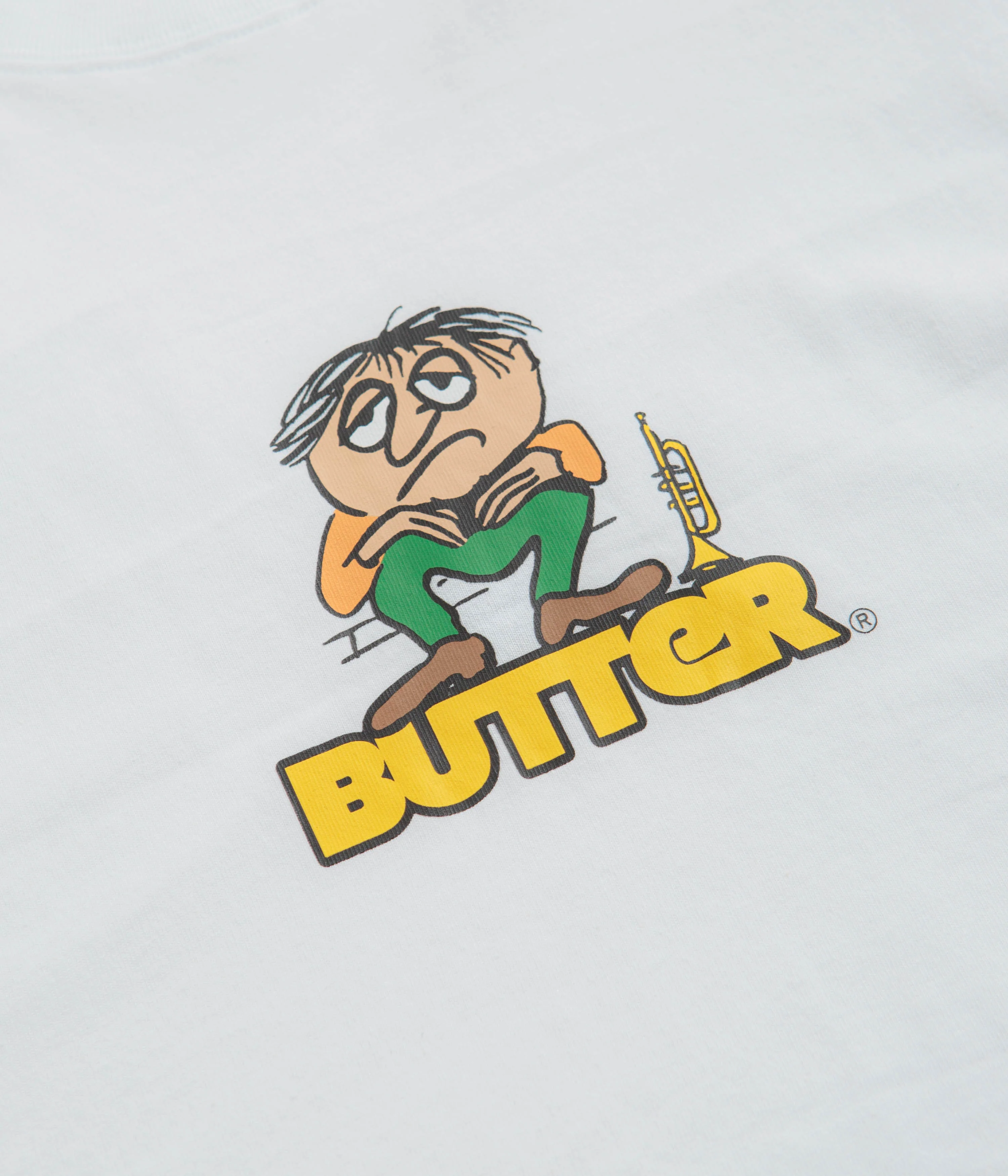 Butter Goods Blues Logo T-Shirt - White - Image 3