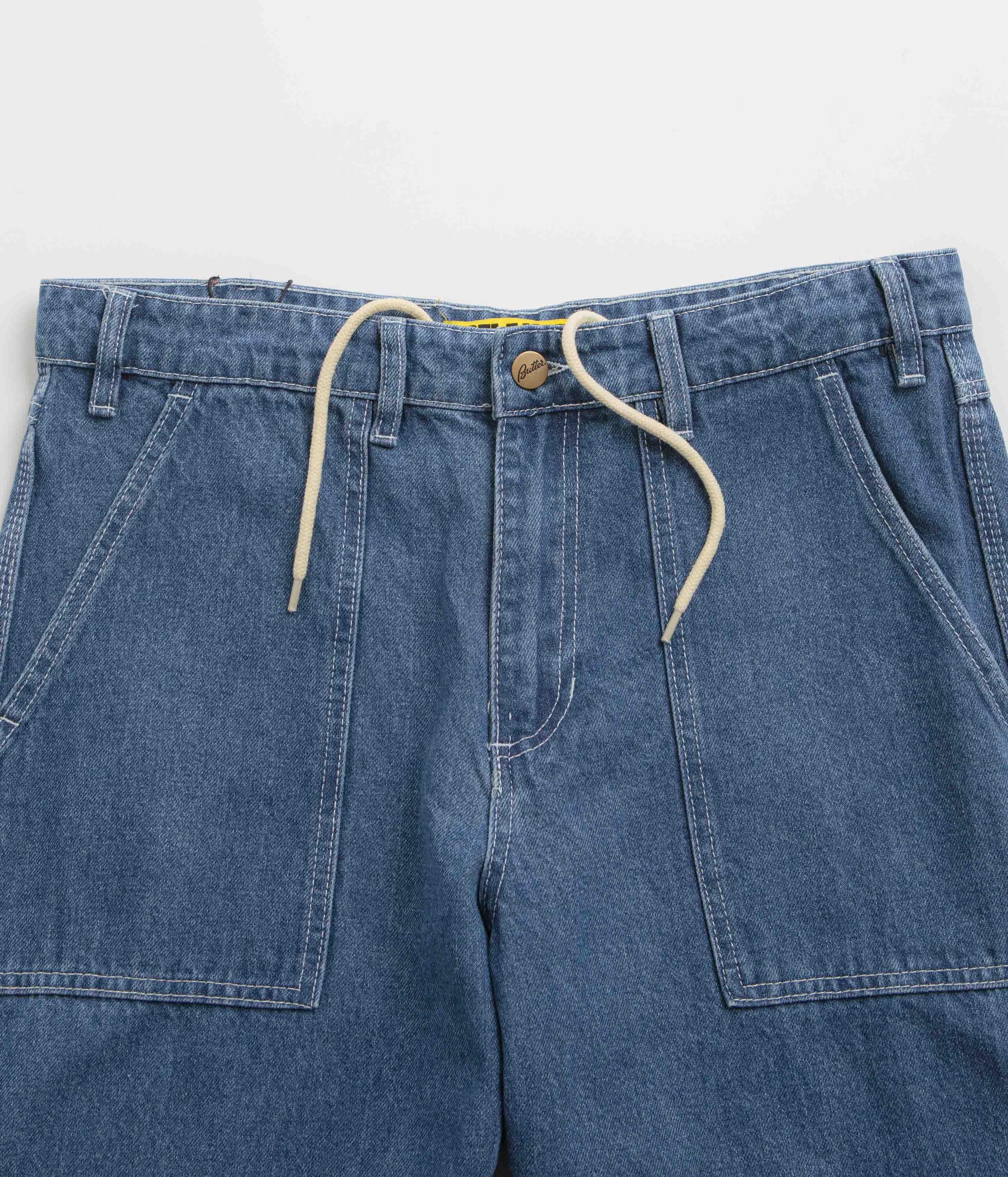 Butter Goods Breakdown Relaxed Jeans - Solid Blue - Image 4