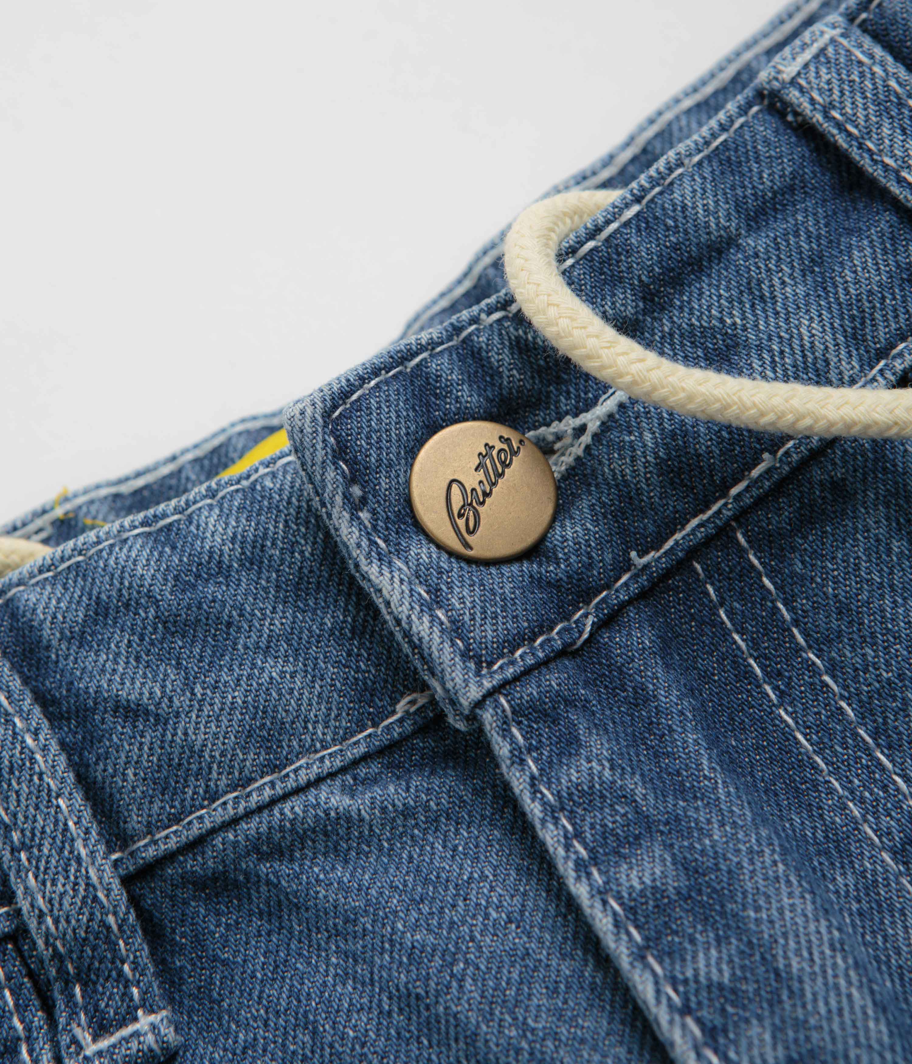 Butter Goods Breakdown Relaxed Jeans - Solid Blue - Image 5