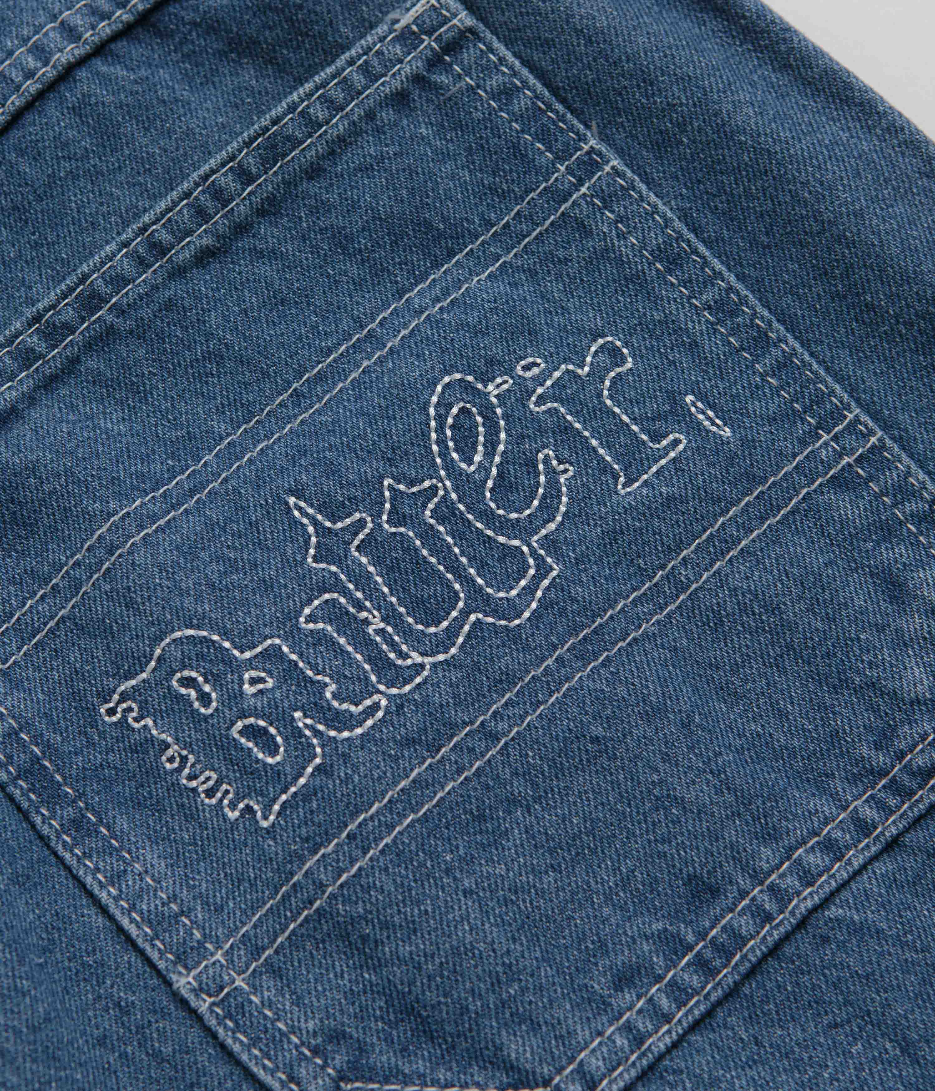 Butter Goods Breakdown Relaxed Jeans - Solid Blue - Image 7