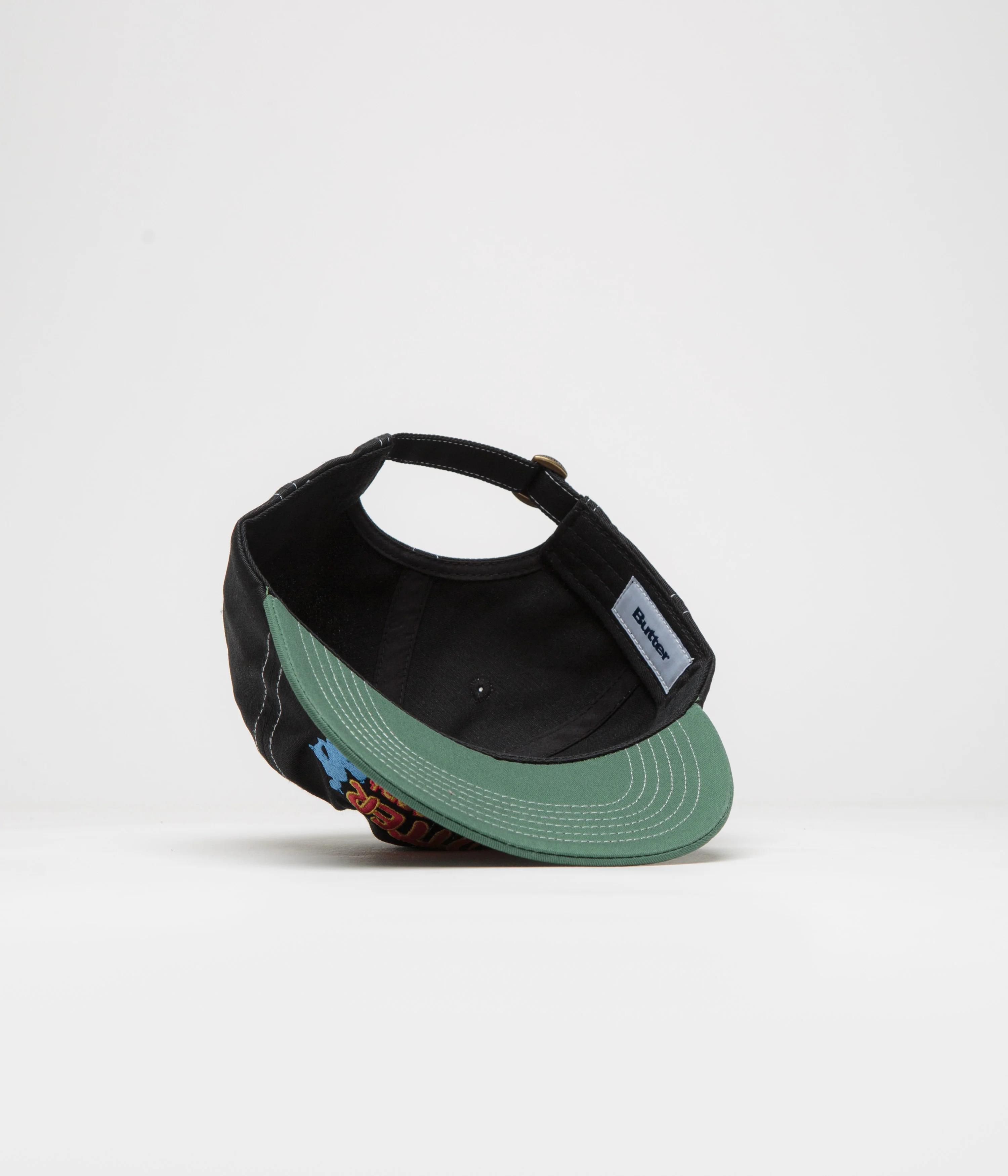 Butter Goods Breaker Cap - Black / Forest - Image 4
