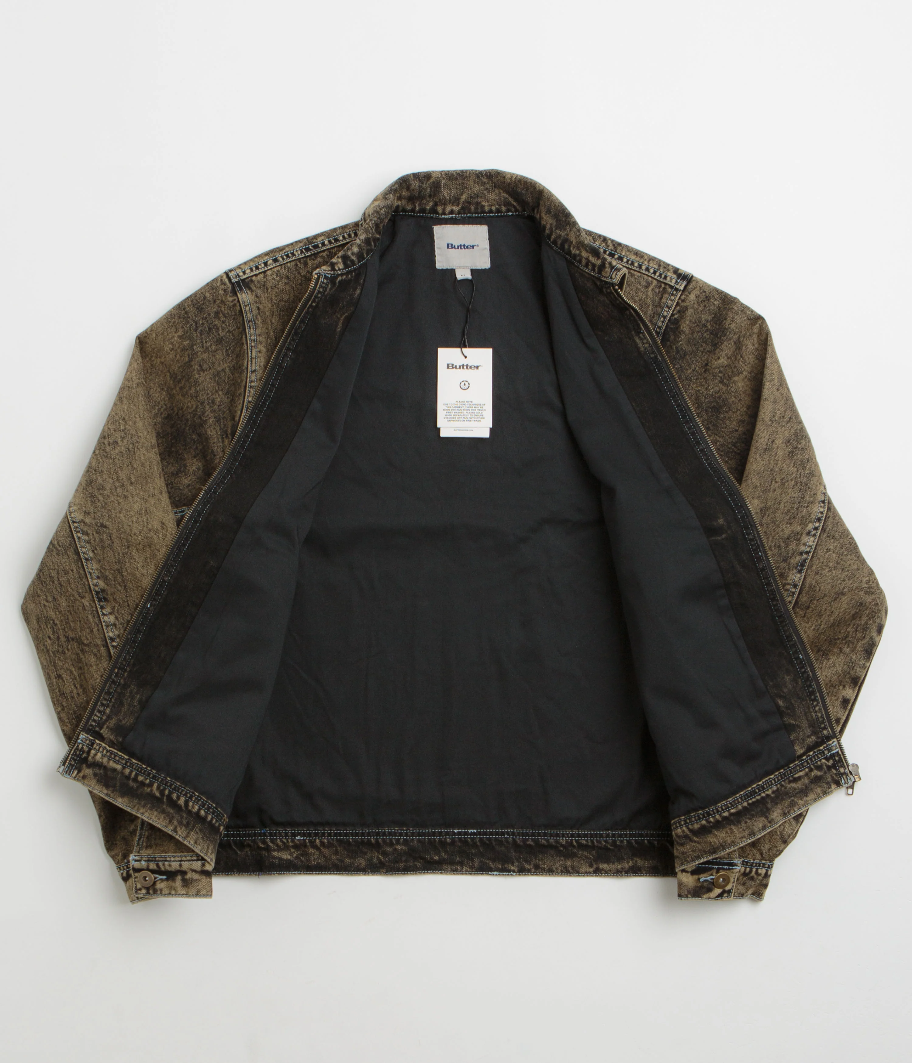 Butter Goods Bronco Denim Jacket - Tinted Brown - Image 2