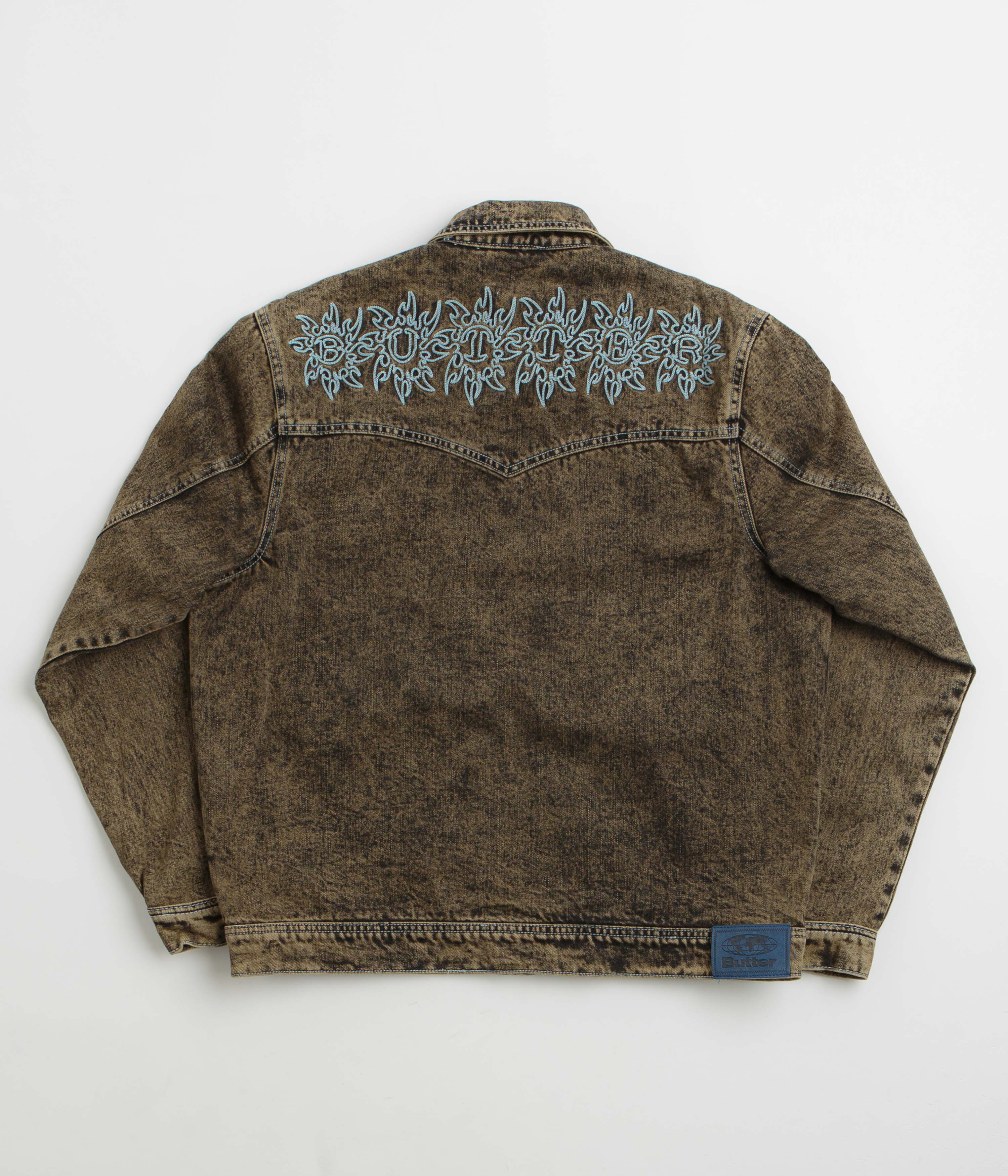 Butter Goods Bronco Denim Jacket - Tinted Brown - Image 3