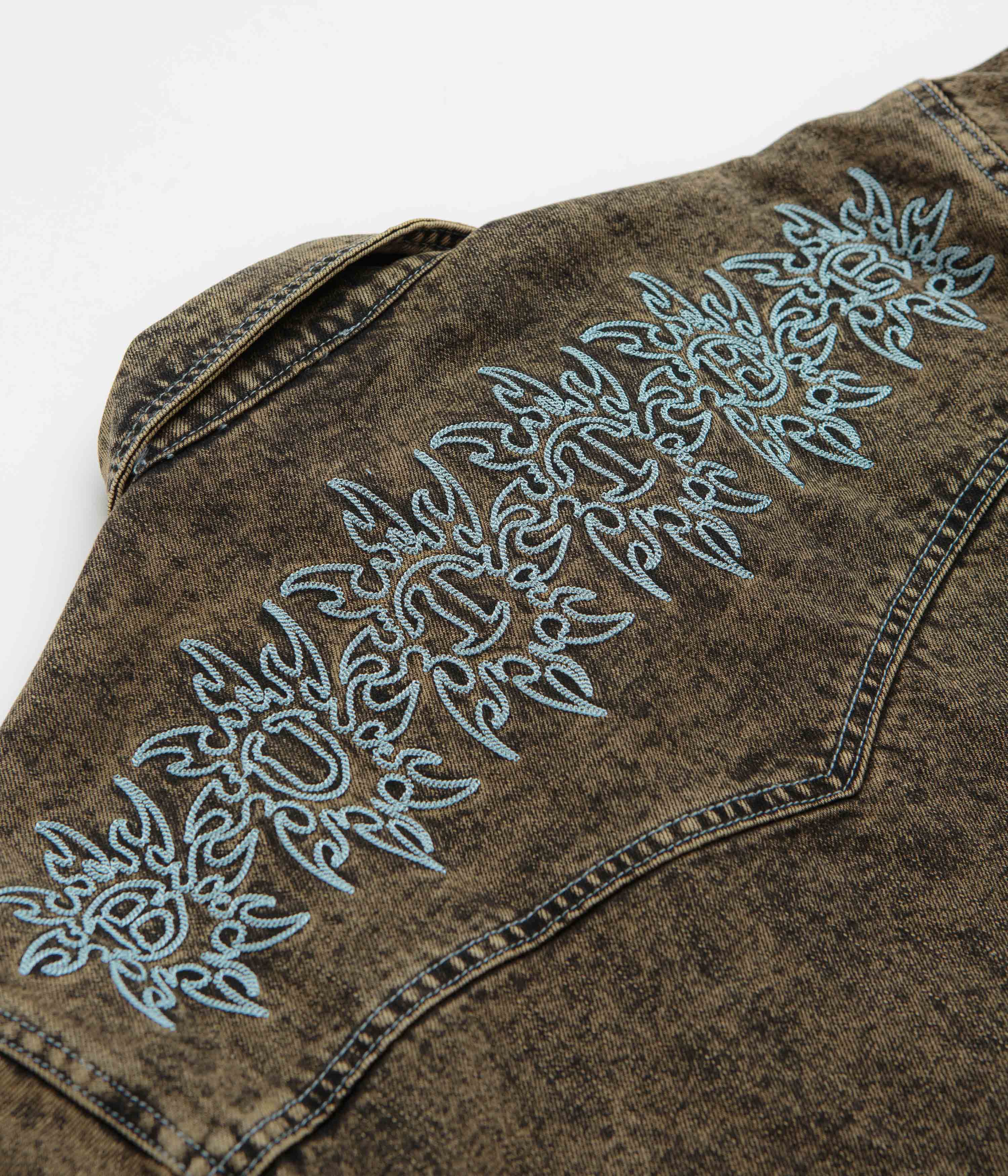Butter Goods Bronco Denim Jacket - Tinted Brown - Image 6