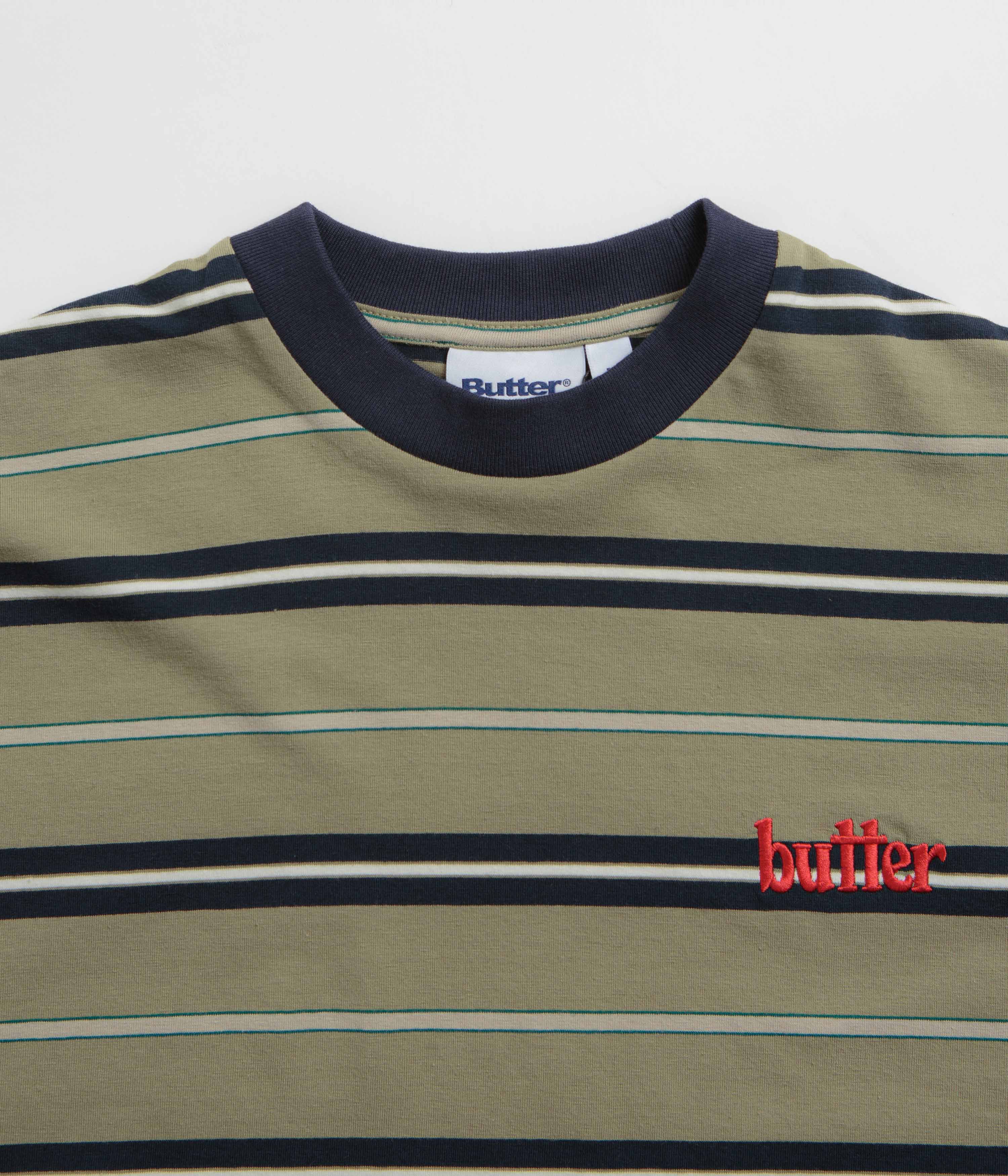 Butter Goods Bryce Striped T-Shirt - Sage - Image 3