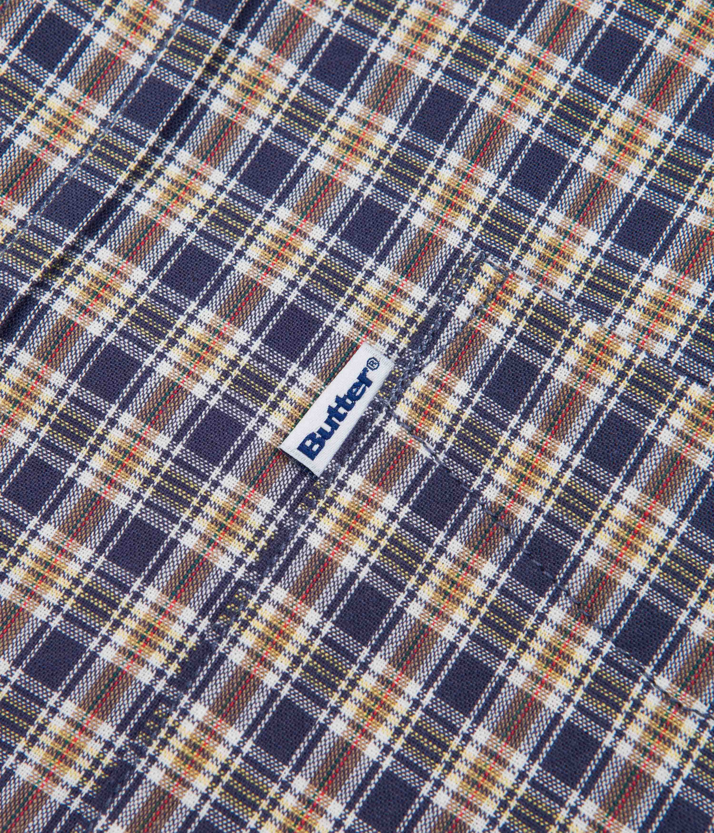 Butter Goods Bug Out Plaid Shirt - Navy - Image 3